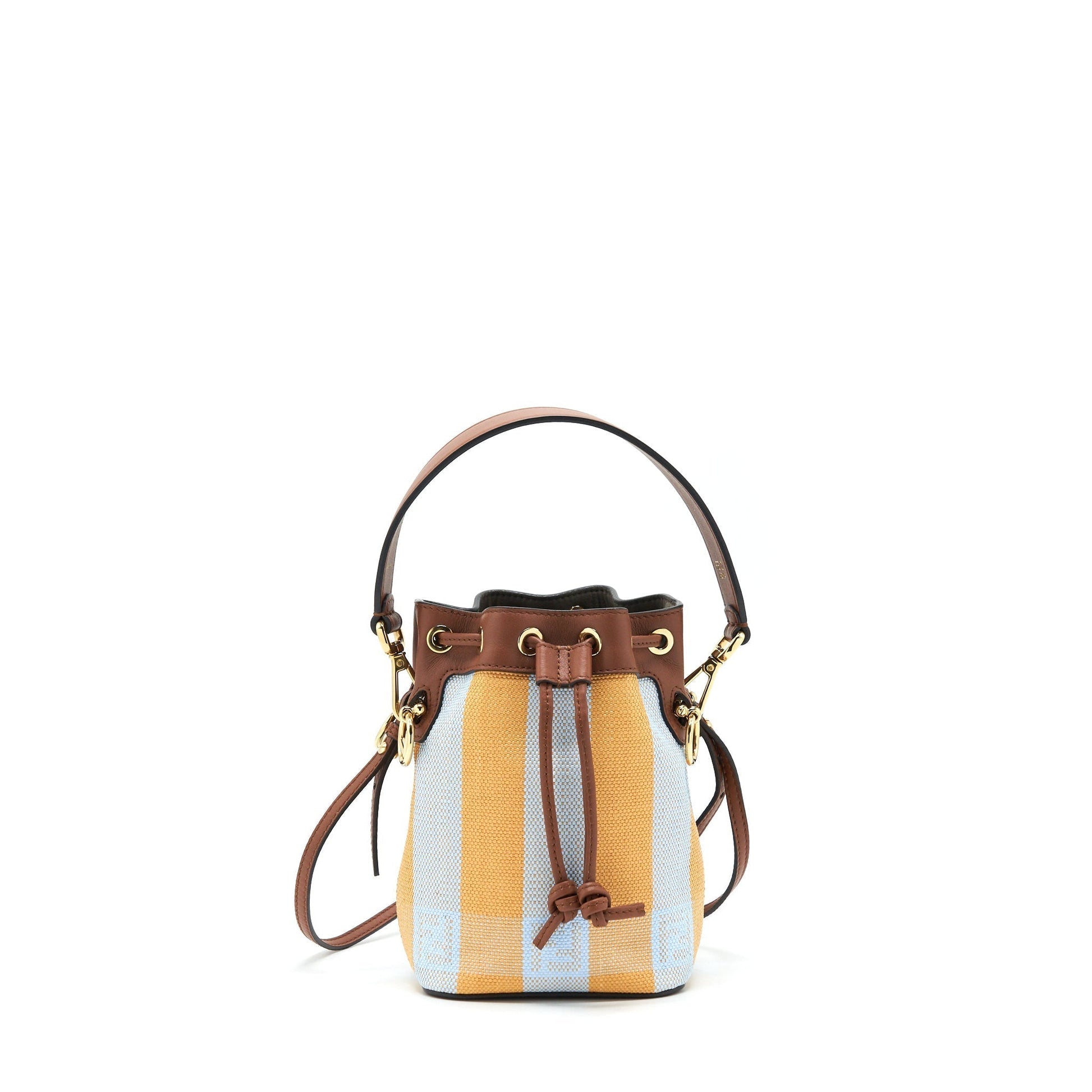 Fendi Mon Tresor Purse And Light Blue Yellow Mini Bucket Bag