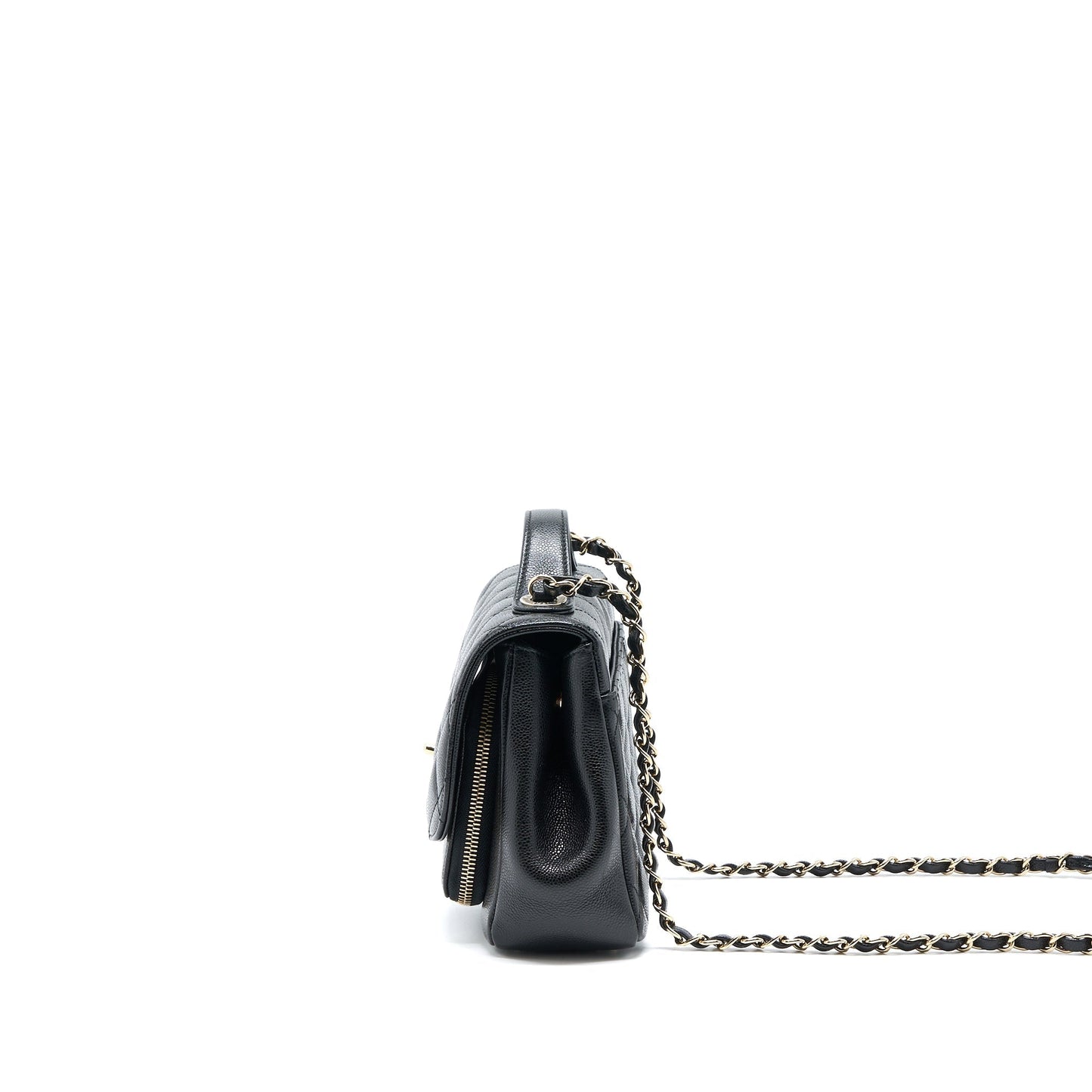 Chanel Business Affinity Caviar LGHW Microchip Black Handbag Lghw 1