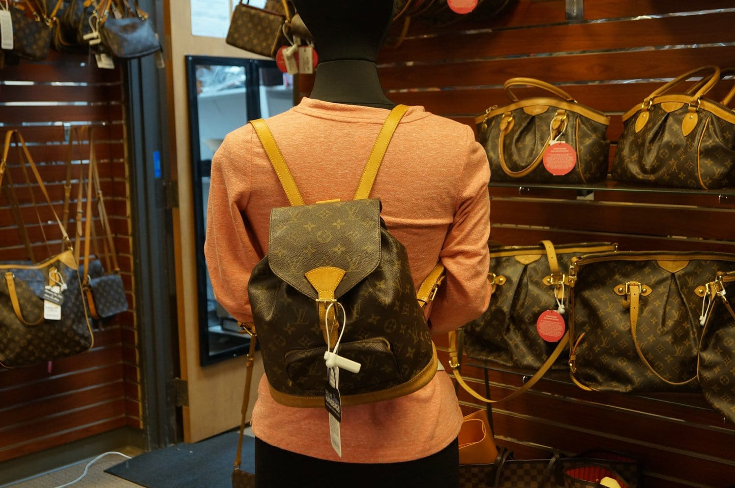 Louis Backpack Bag Montsouris Mm Monogram
