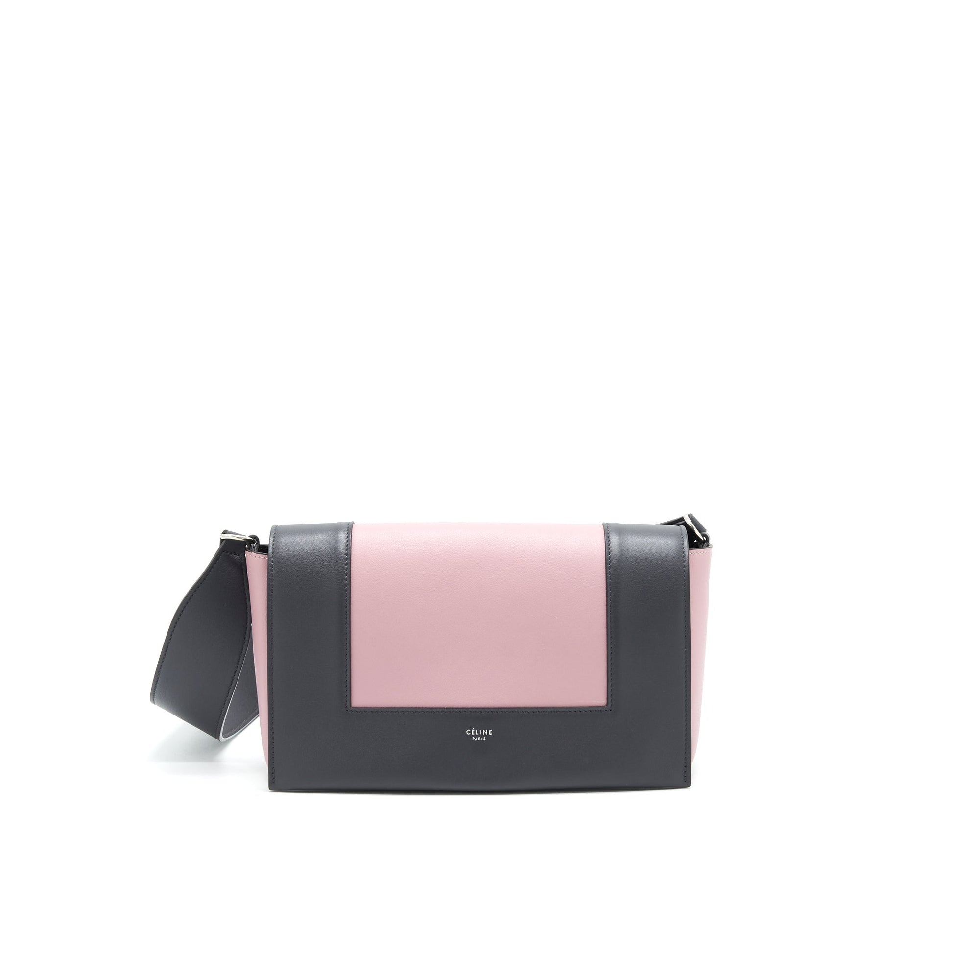 Celine Frame Purse Light Purple Dark Grey Handbag Mini Travel Bag