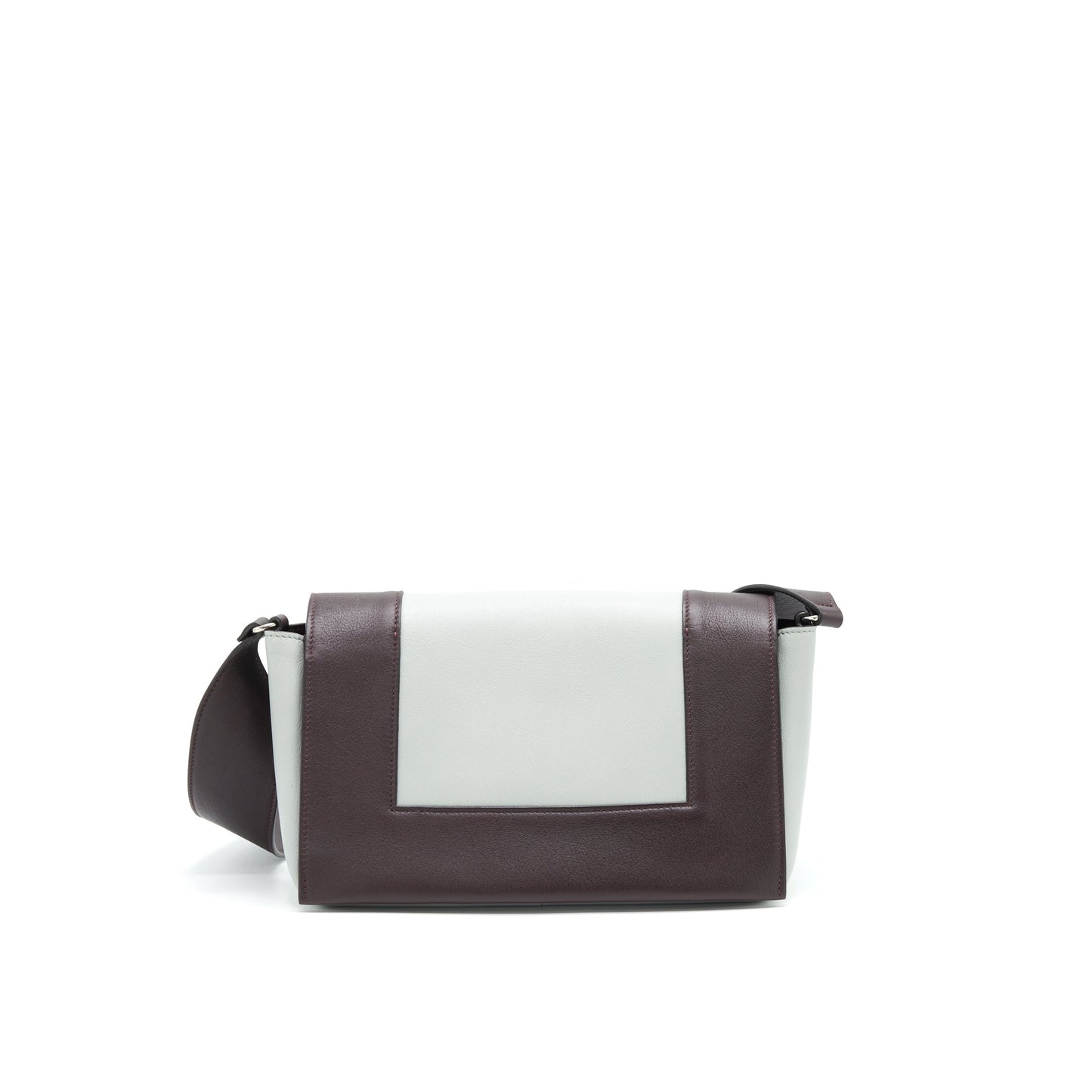 Celine Frame Purse Grey Burgundy Handbag Mini Travel Bag