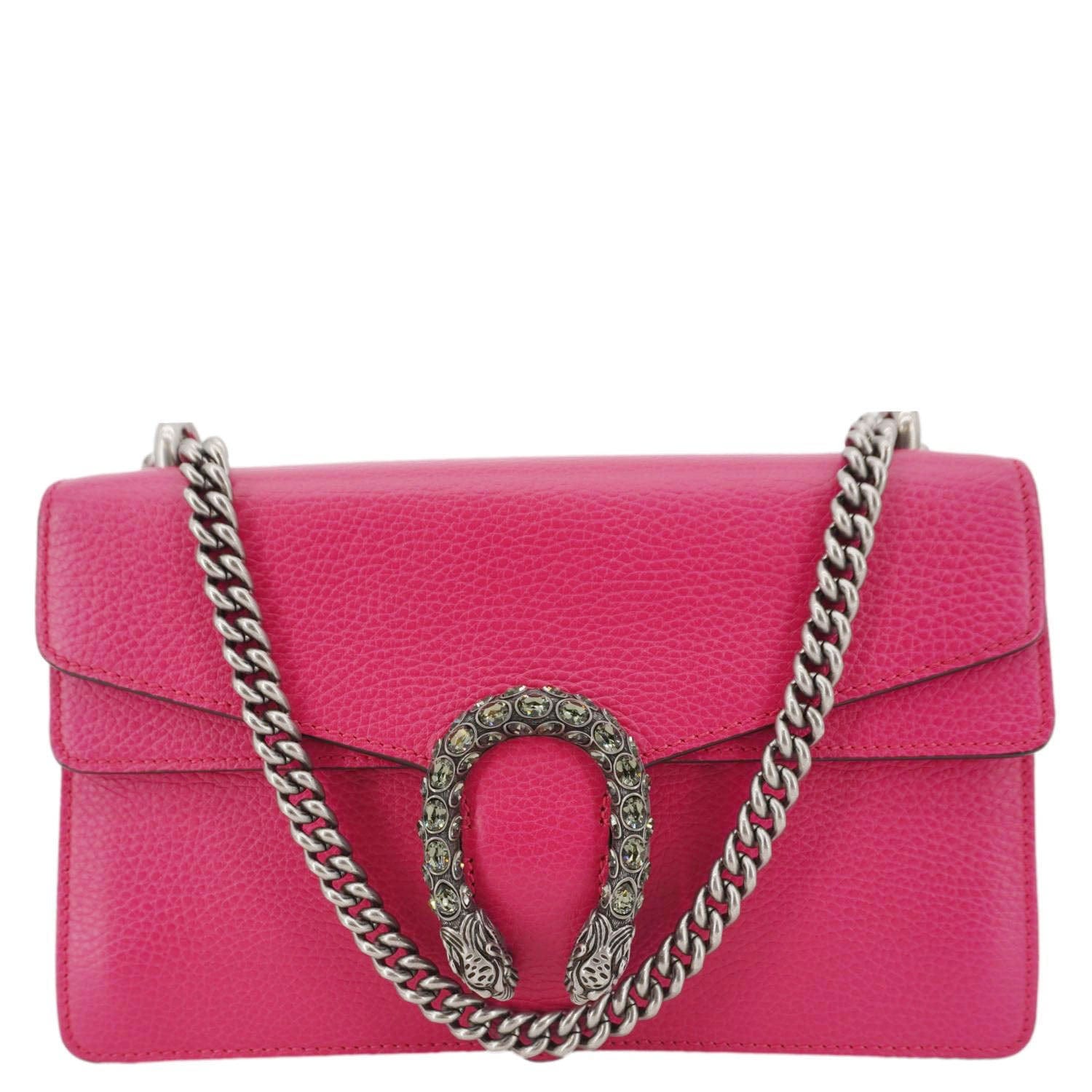 Gucci Dionysus Calfskin Crossbody Bag Leather Pink