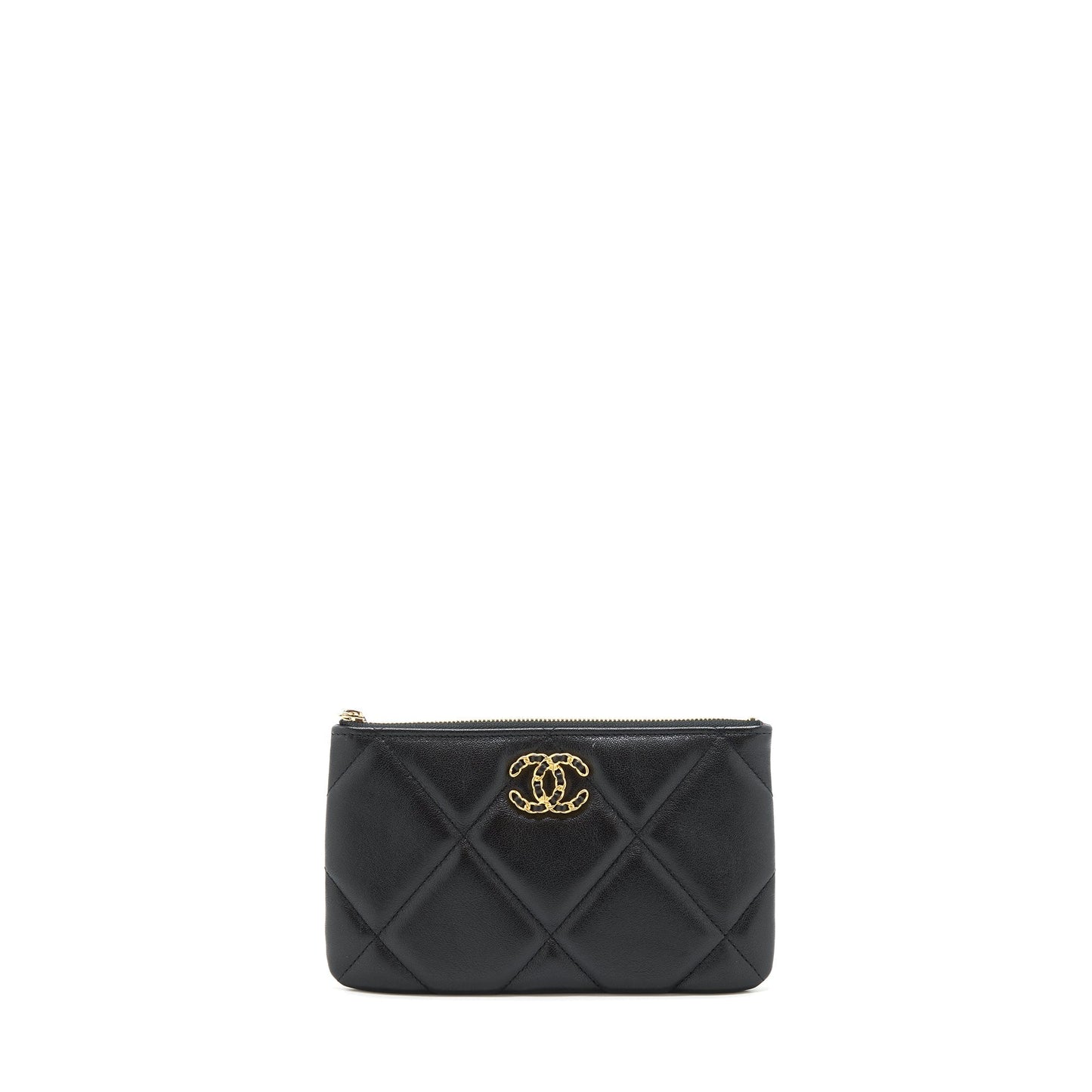 Chanel 19 Goatskin GHW Black Small Handbag