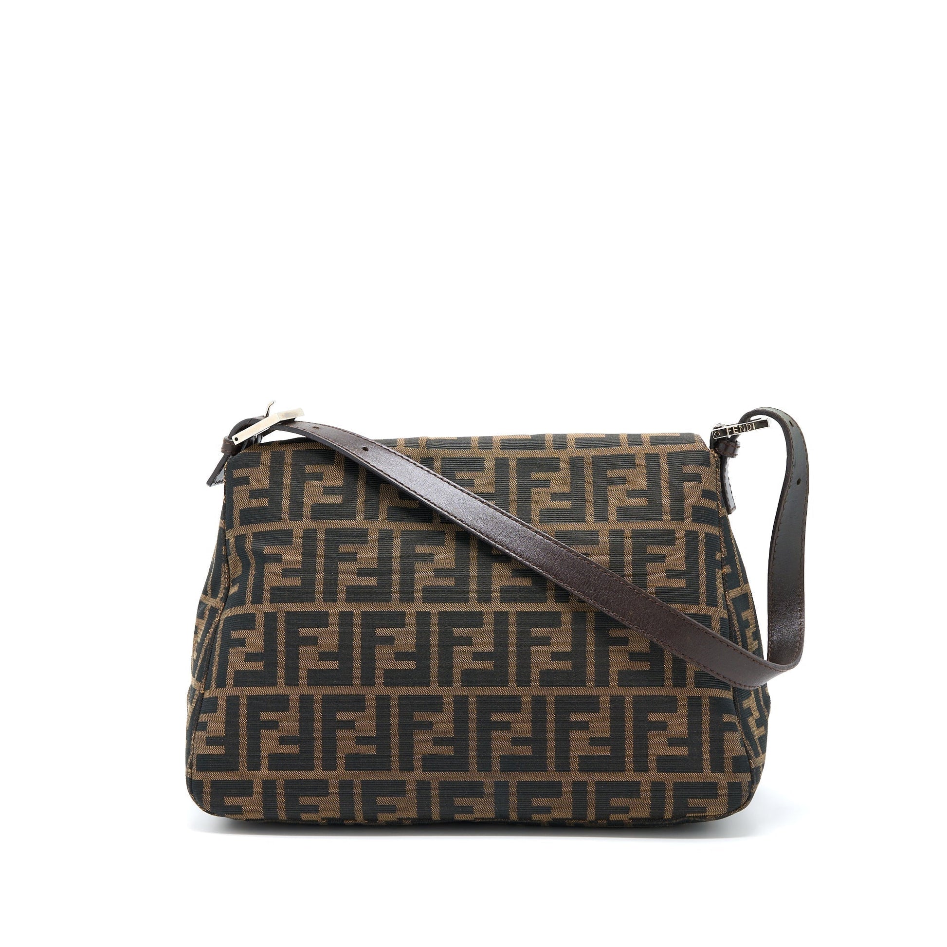 Fendi Baguette Purse Jacquard Fabric Shoulder Bag