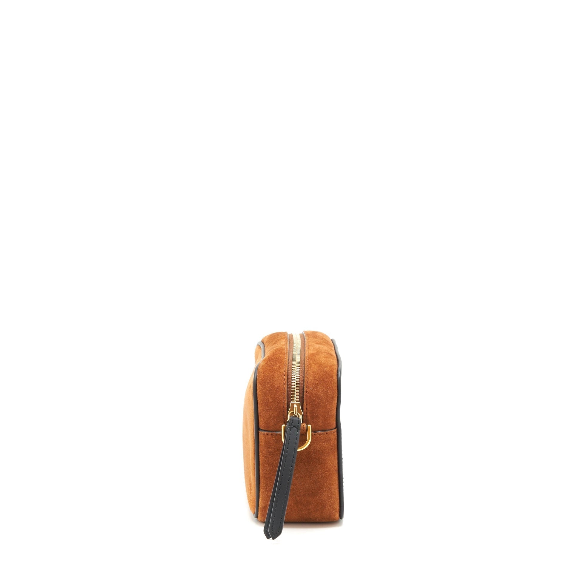 Fendi Camera Crossbody Purse Leather Suede Black Crossbody Bag