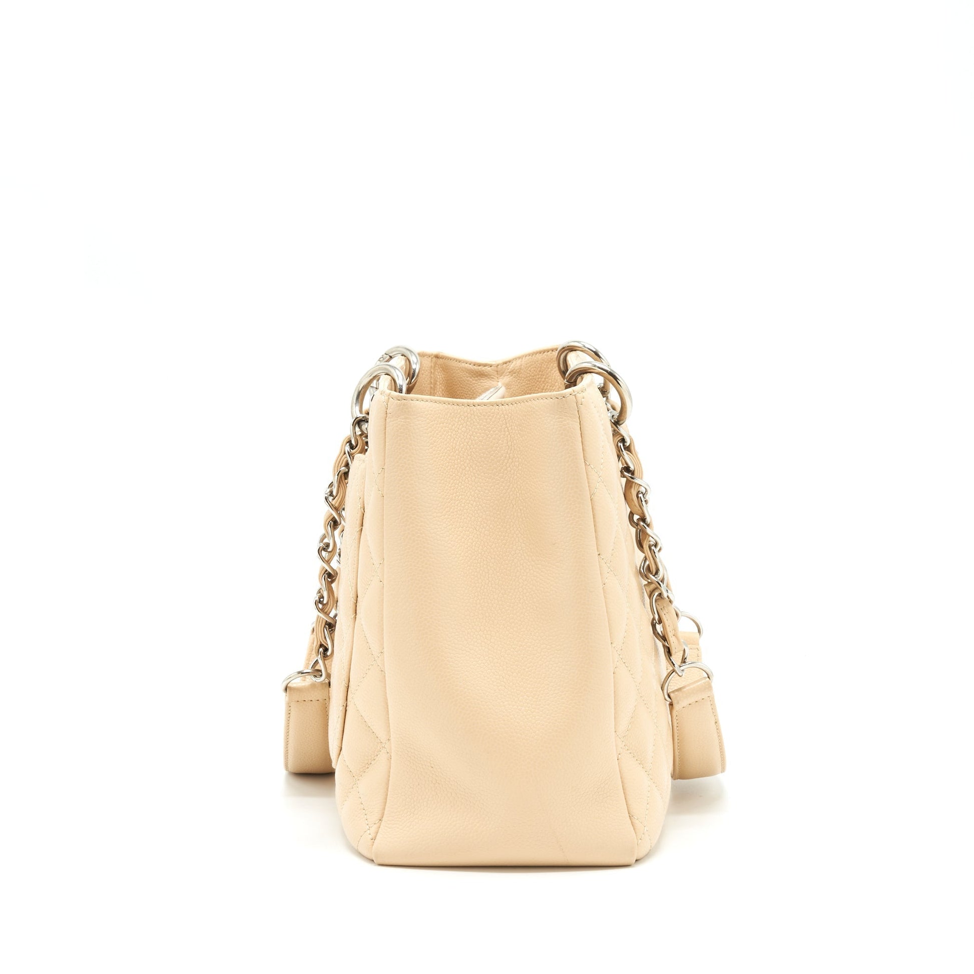 Chanel Grand Shopping Caviar SHW Beige Tote Bag