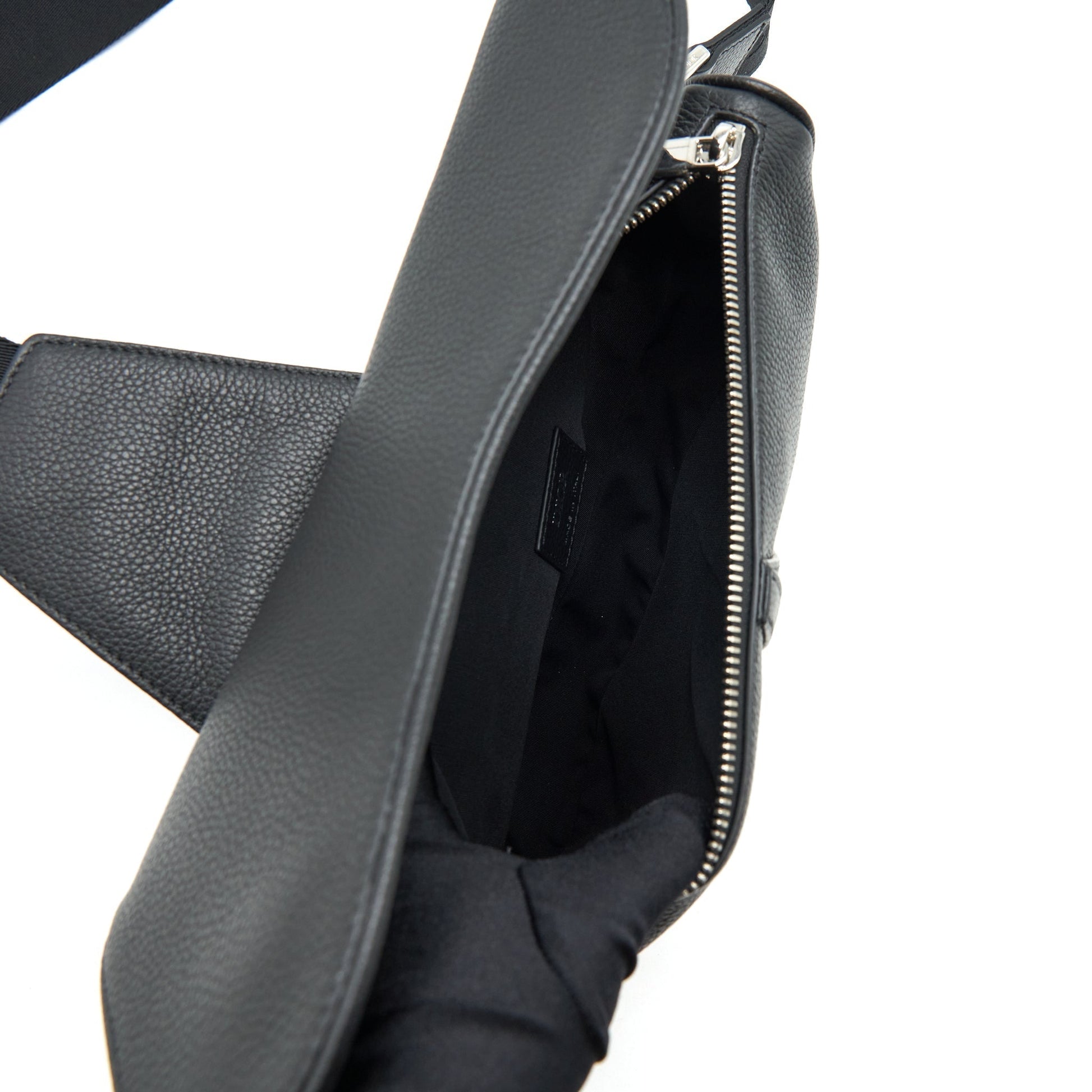 Dior Saddle Purse Grained Calfskin Handbag Black Travel Bag