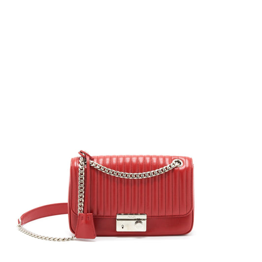 Prada Glacã© Crossbody Purse Calfskin Handbag Red Crossbody Bag