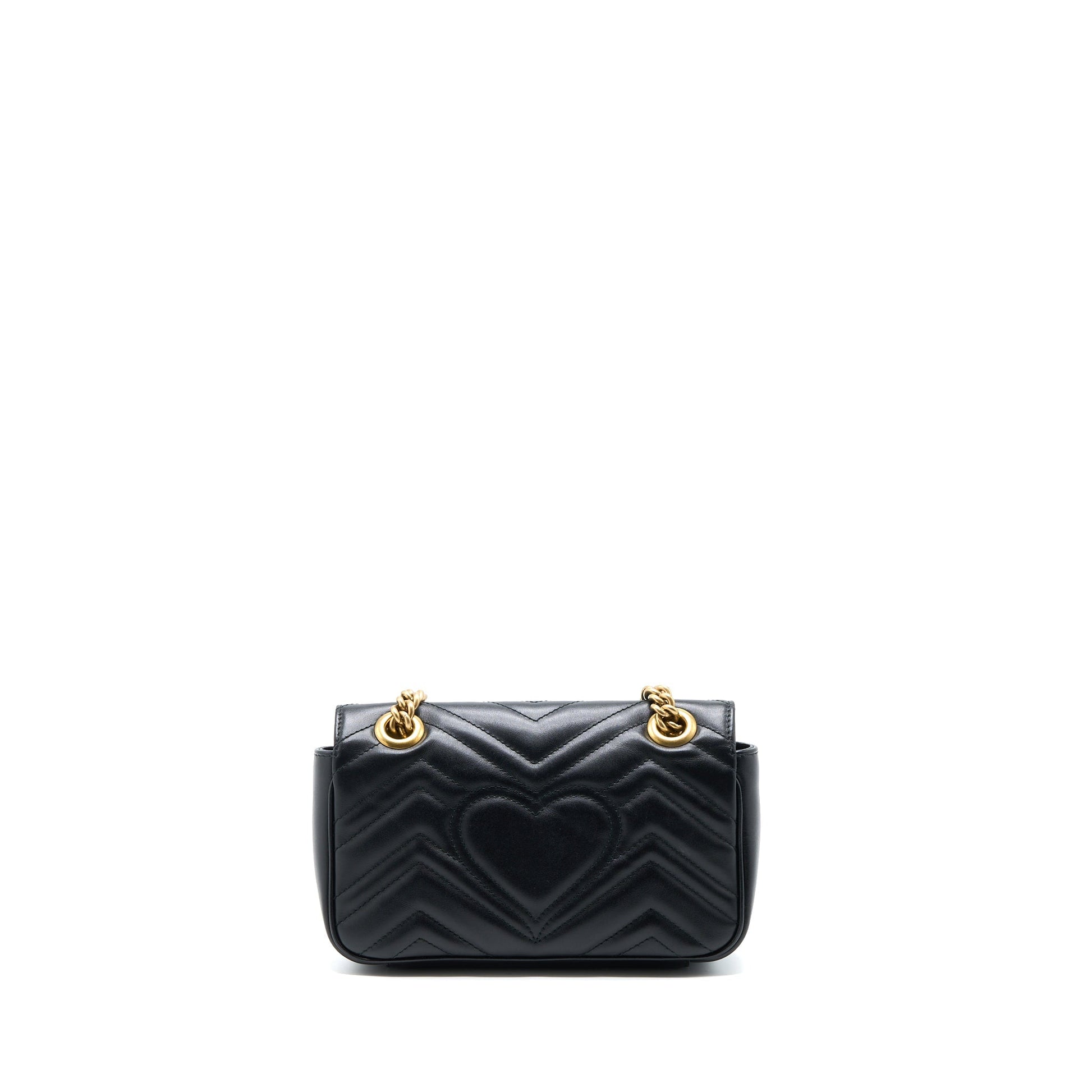 Gucci Marmont Shoulder Bag Calfskin Black Small