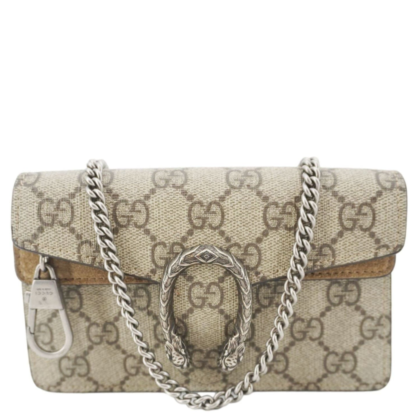 Gucci Dionysus Super Supreme Crossbody Bag Taupe Canvas Mini 3