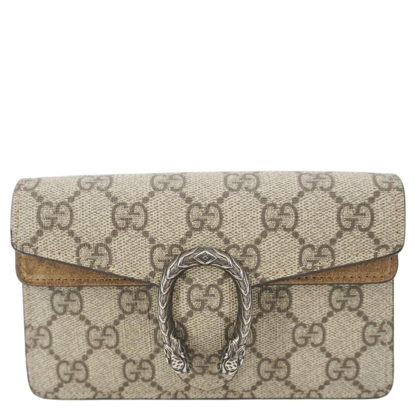 Gucci Dionysus Super Supreme Crossbody Bag Taupe Canvas Mini 3