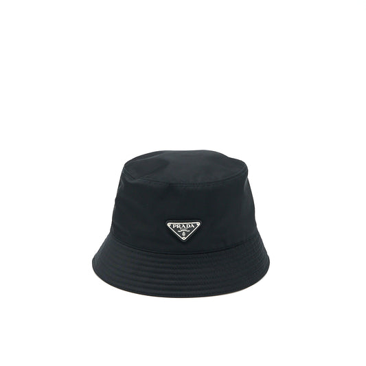 Prada Size S Hat Re Handbag Nylon Black Bucket Bag