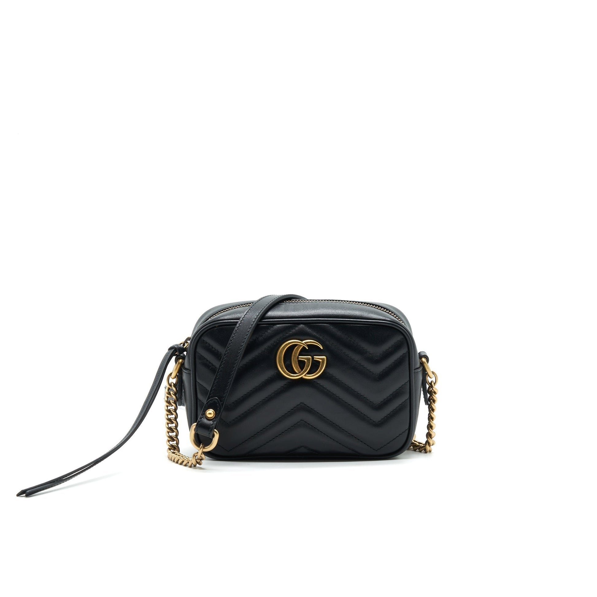 Gucci Marmont Camera Bag Black Travel Bag