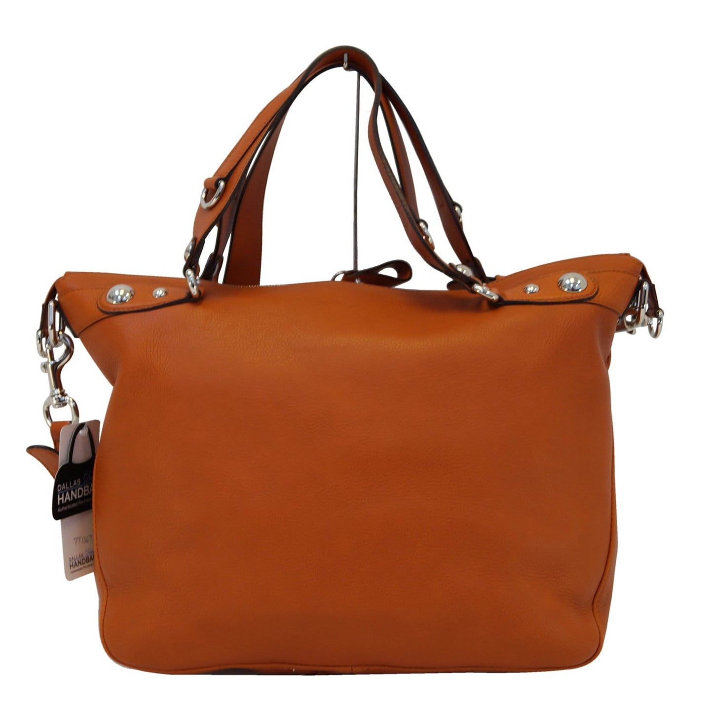 Gucci Orange Pebbled Icon Bit Hobo Bag Leather Large Travel Bag