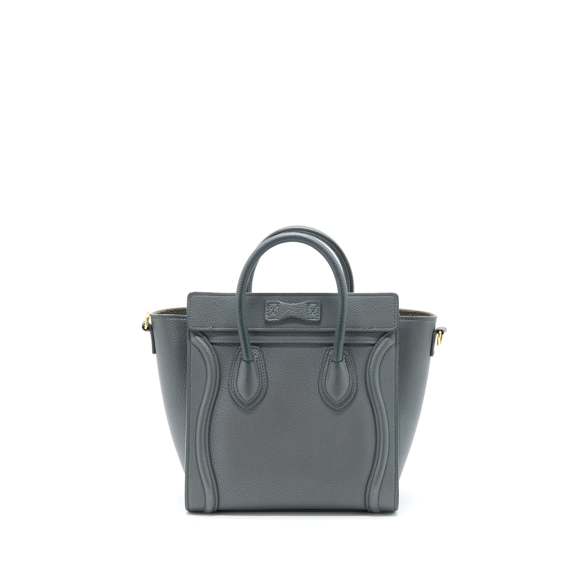Celine Nano Luggage Purse Grey Handbag Travel Bag