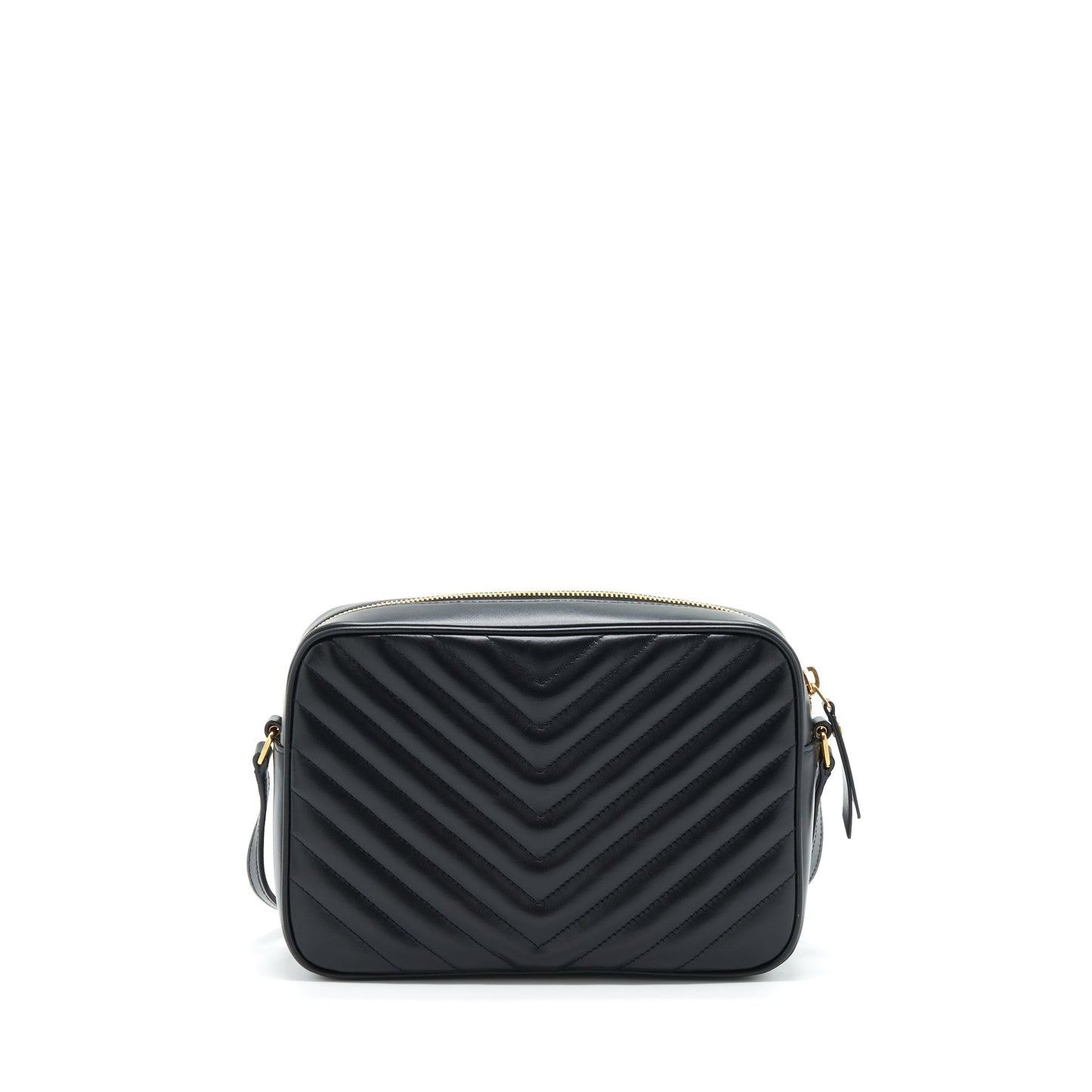 YSL Saint Laurent Lou Camera Purse Calfskin Black Travel Bag Calfskin Black Ghw