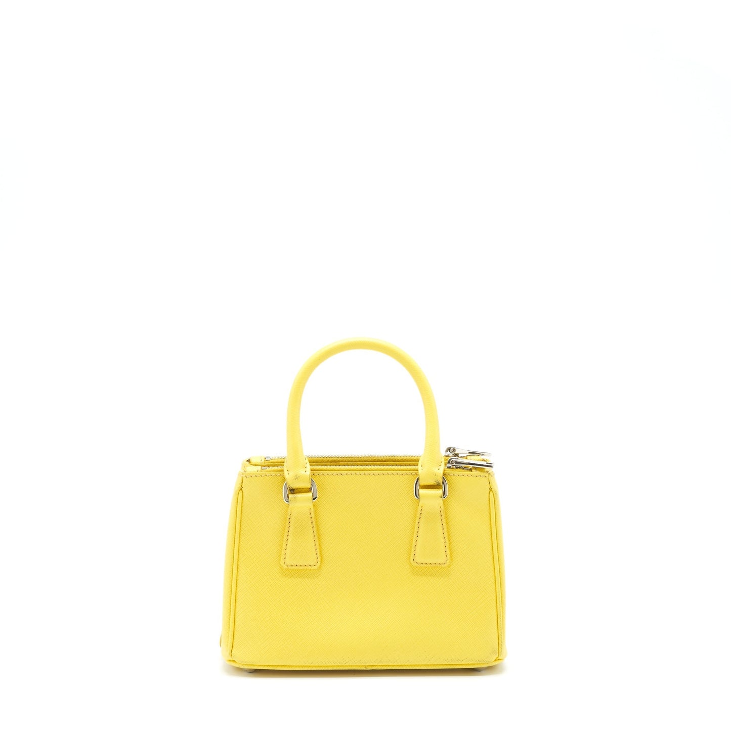 Prada Galleria Tote Saffiano Lux Yellow Handbag Mini Tote Bag