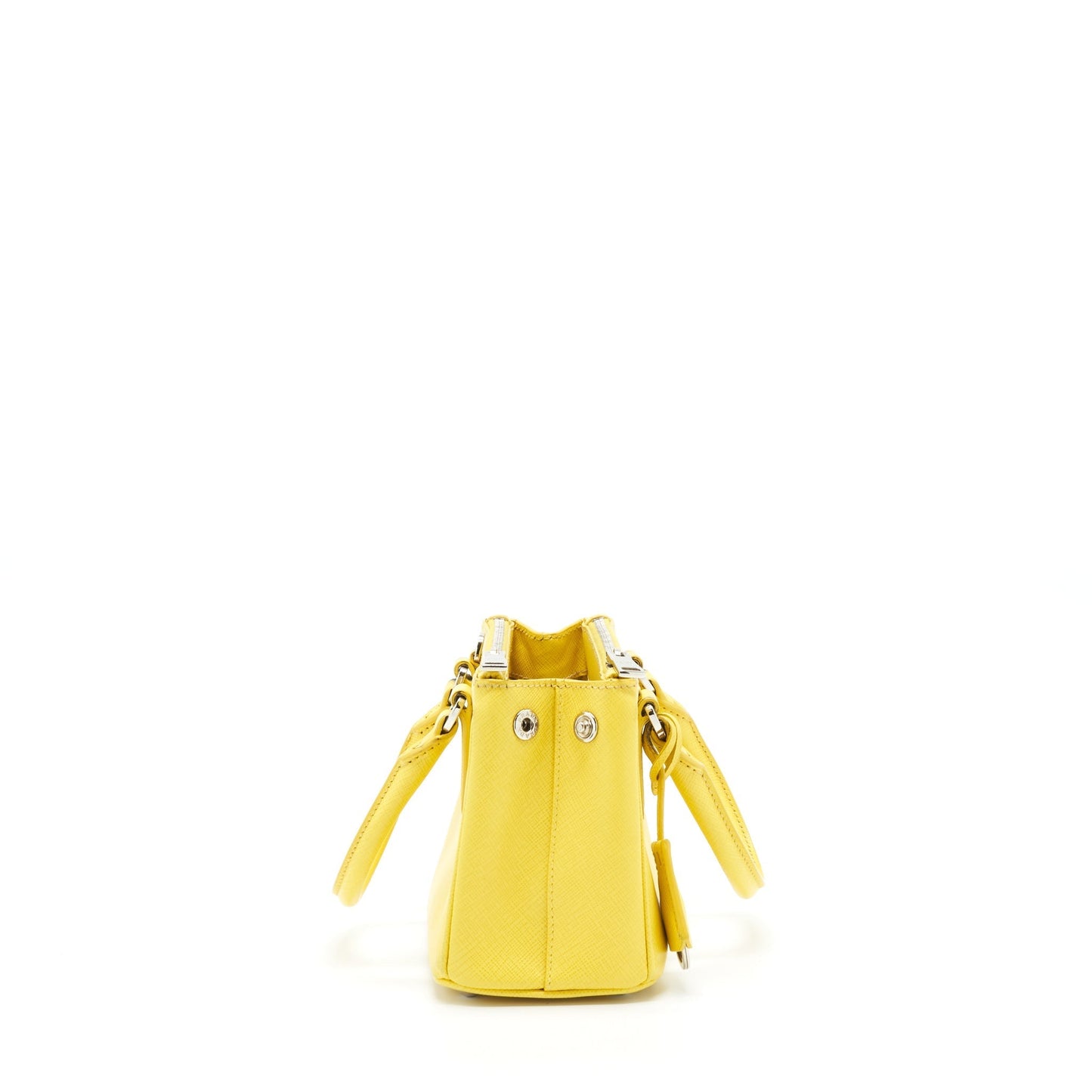 Prada Galleria Tote Saffiano Lux Yellow Handbag Mini Tote Bag