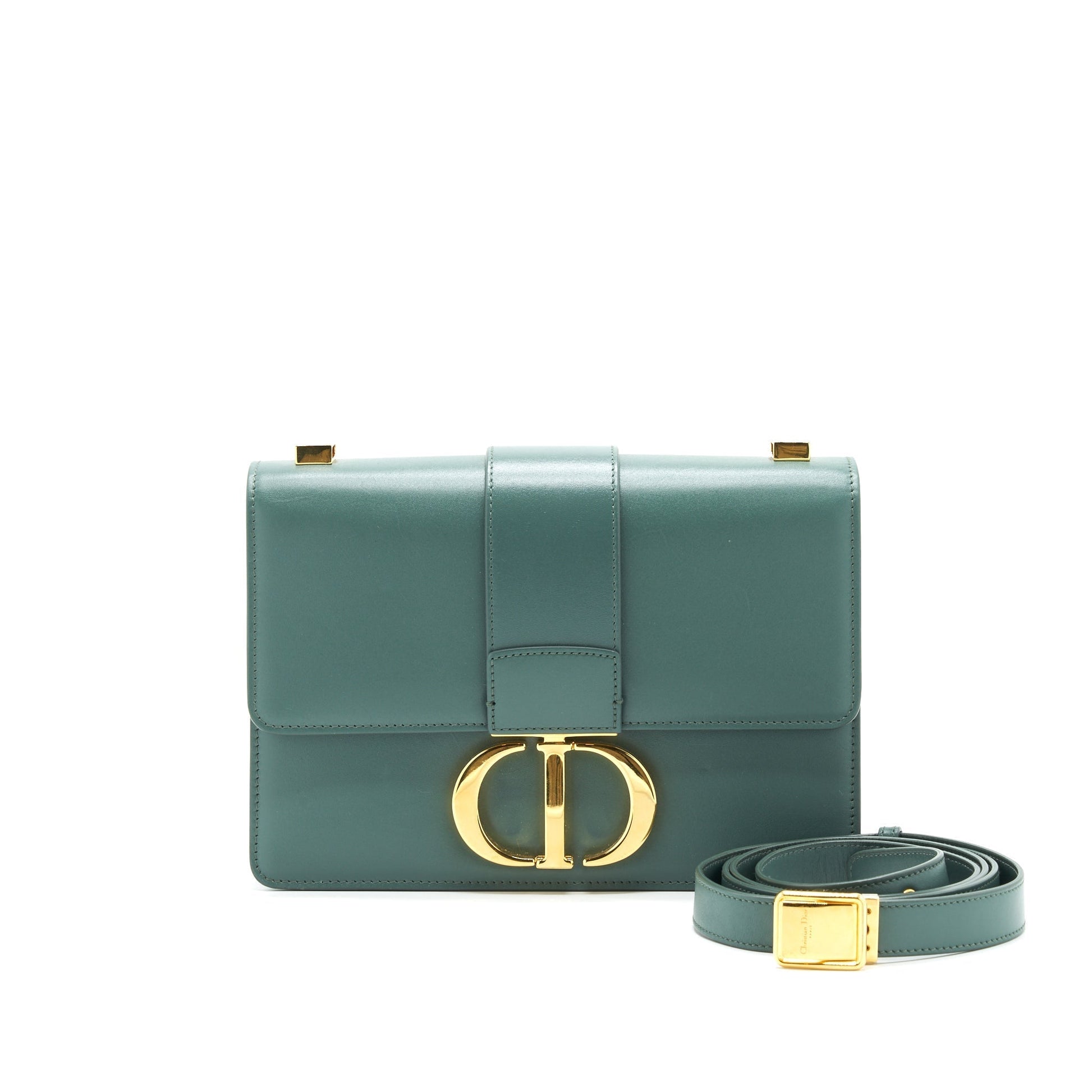 Dior Montaigne Purse With Handbag Green Medium Travel Bag
