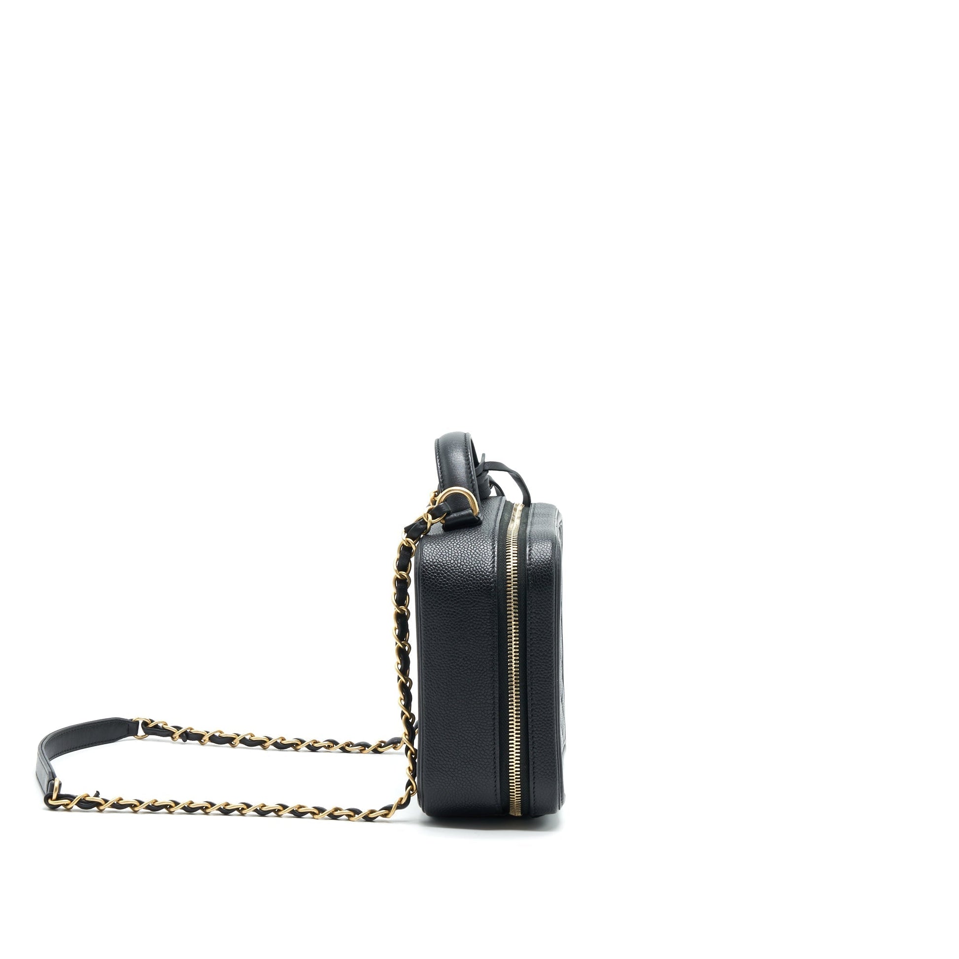 Chanel Cavia Vanity GHW Black Leather Handbag