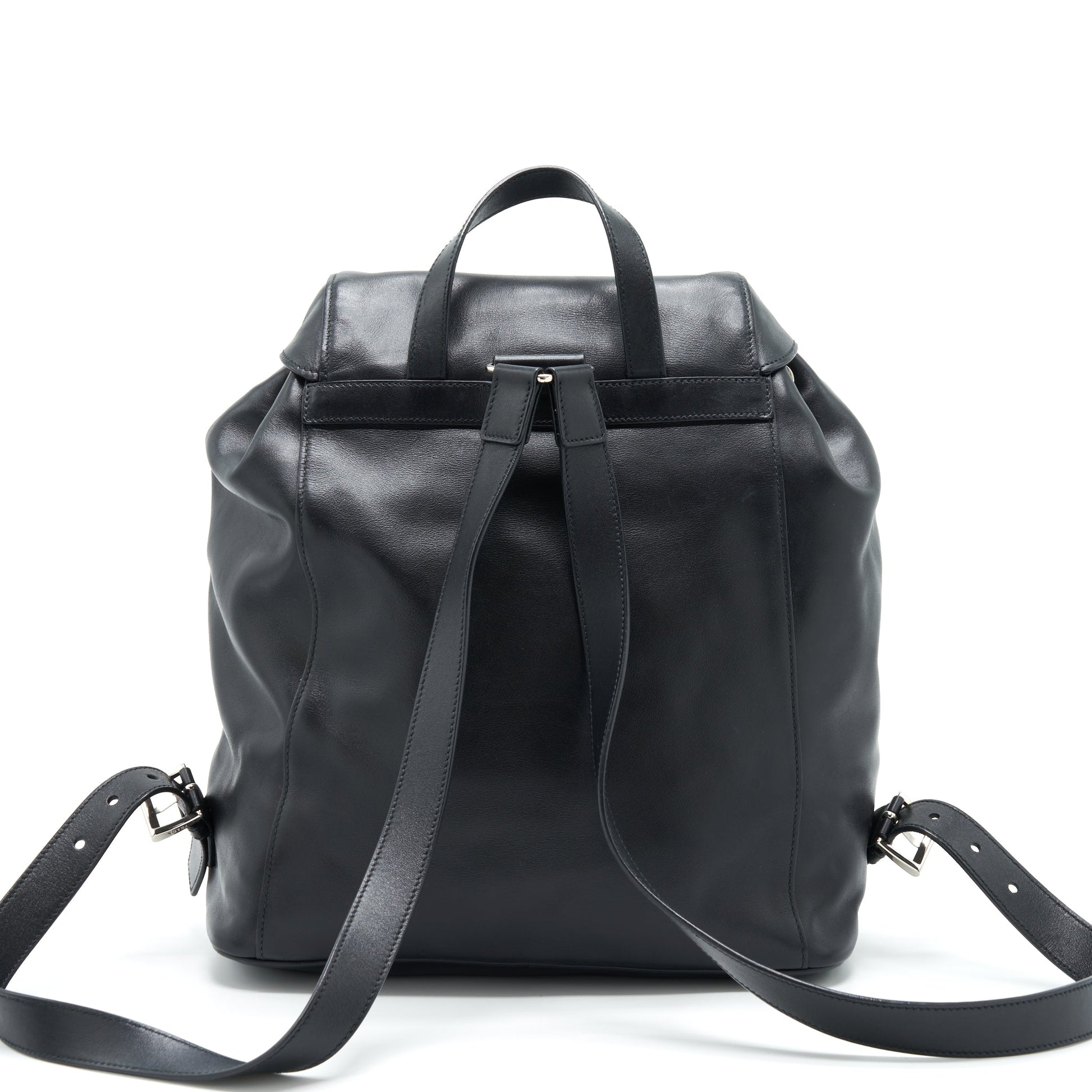 Prada Zainetto Backpack Soft Calfskin Handbag Black