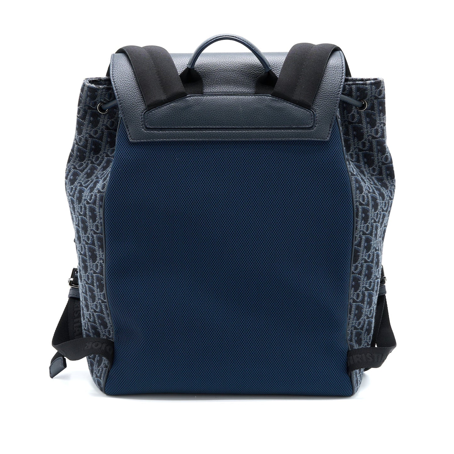 Dior Homme Backpack Oblique Jacquard Grey Handbag Leather Canvas