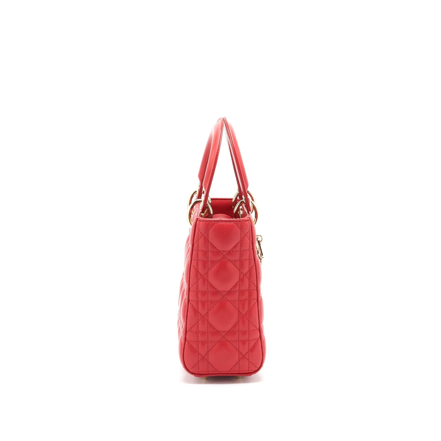 Dior Lady Purse In Handbag Red Small Travel Bag