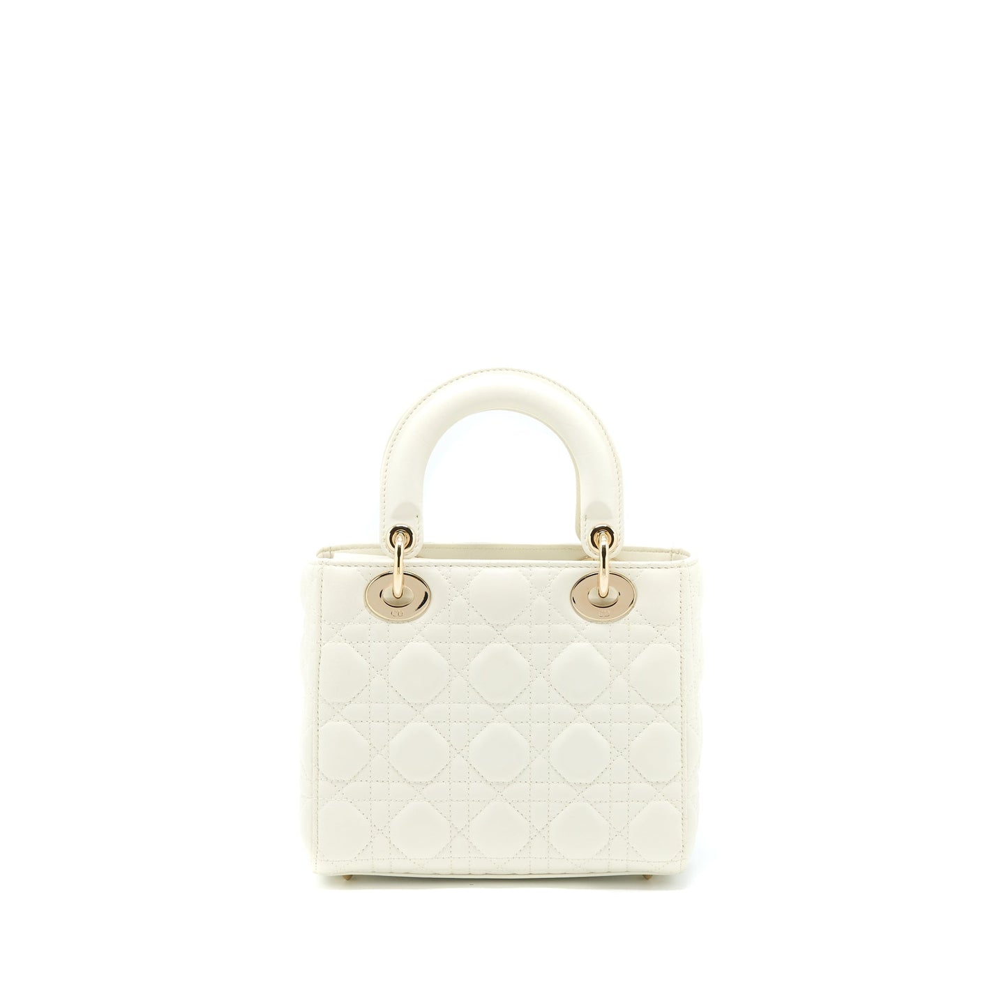 Dior Lady My Abc Purse Lambskin Handbag White Small Travel Bag