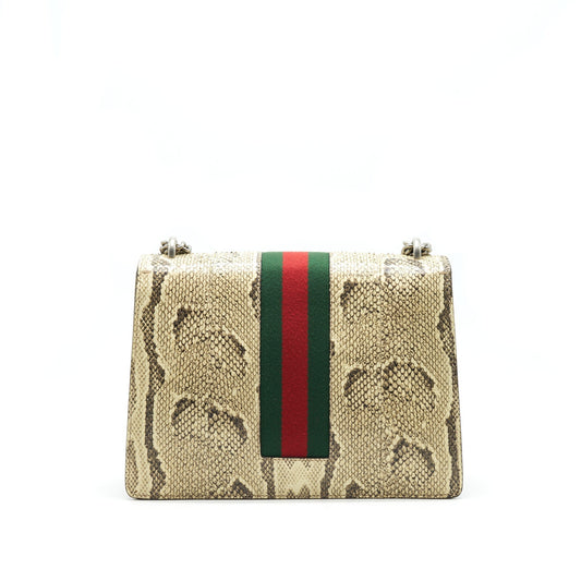 Gucci Dionysus Python Shoulder Bag In Beige Medium