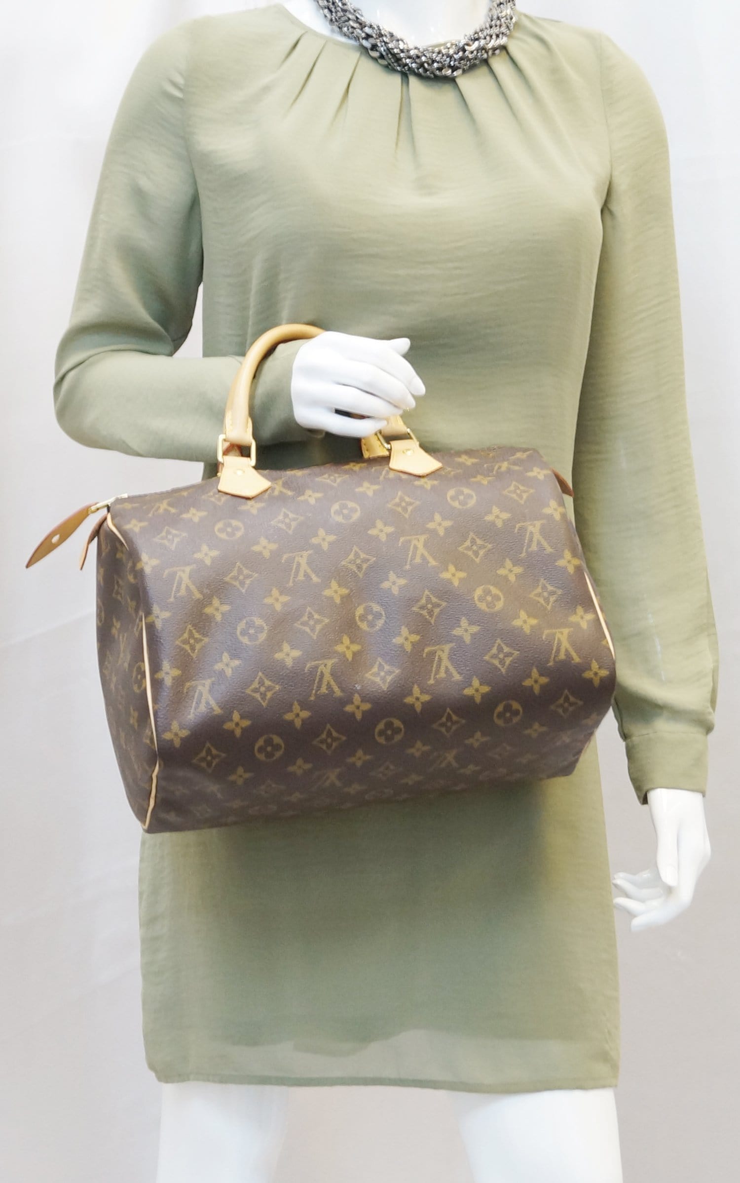 Louis Speedy Satchel Bag Canvas Monogram Travel Bag Bag Tt2497