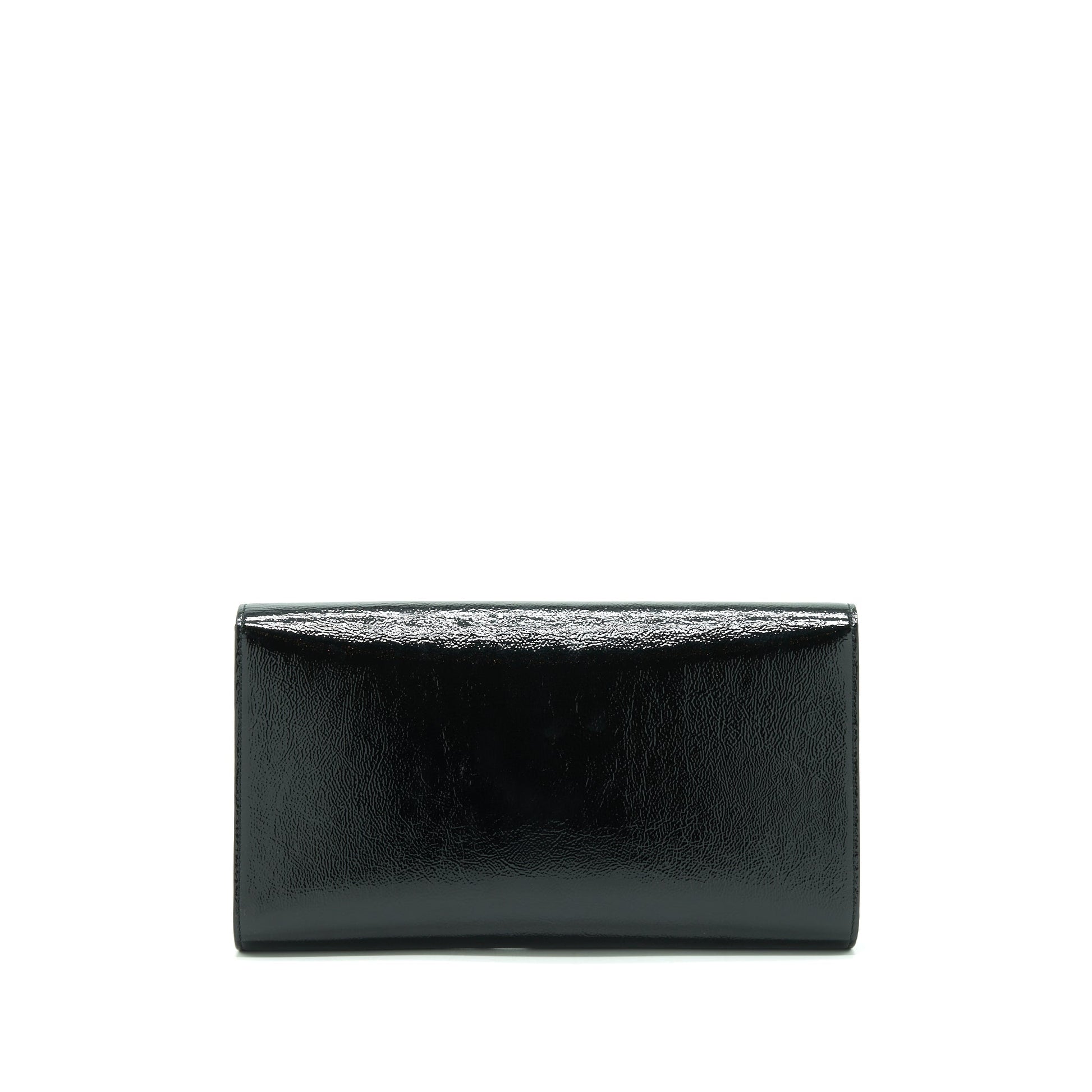 YSL Saint Laurent Clutch Patent Black Clutch Bag