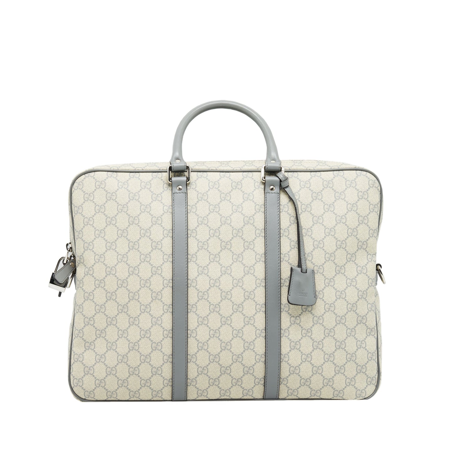Gucci Men Briefcase Handbag Canvas Monogram Travel Bag