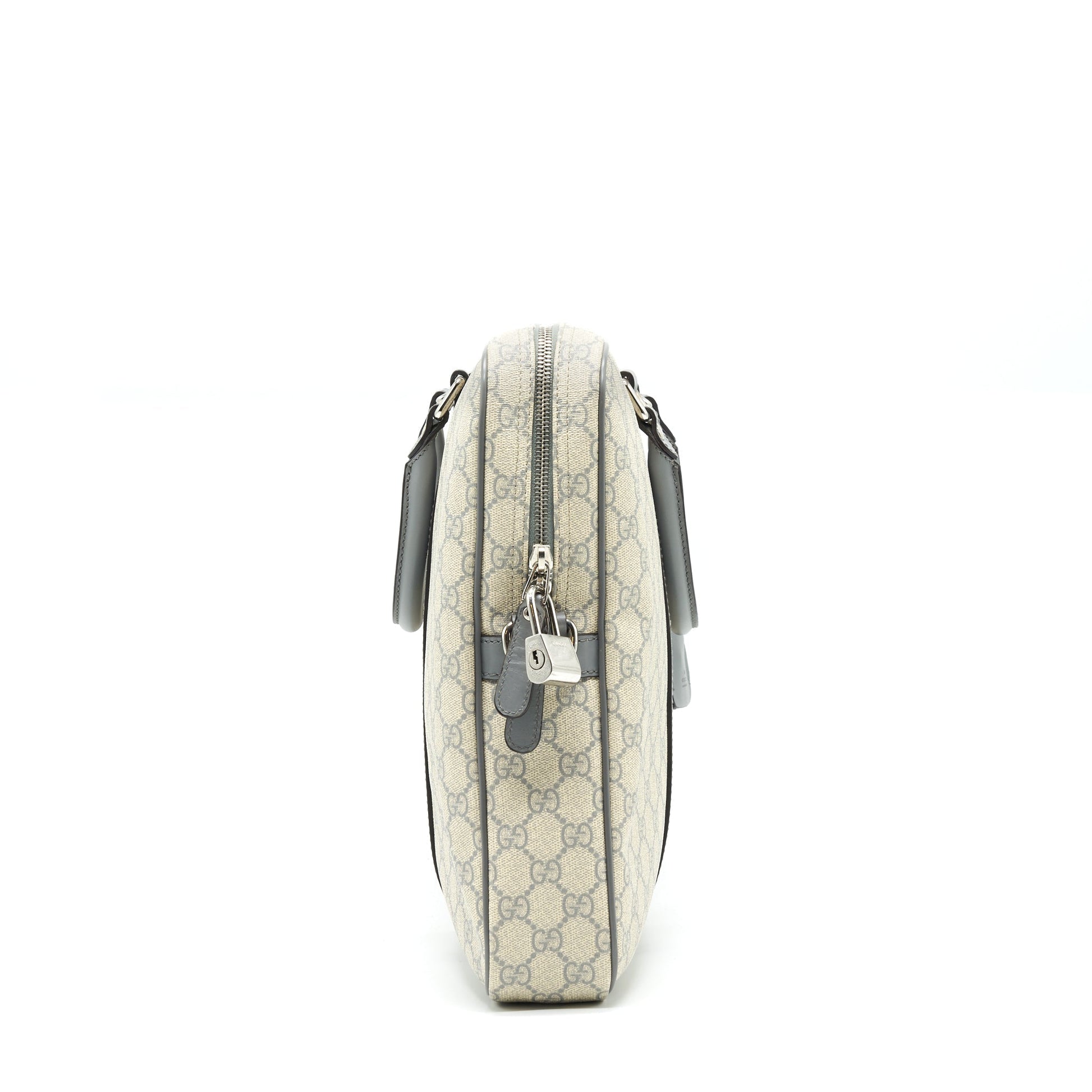 Gucci Men Briefcase Handbag Canvas Monogram Travel Bag