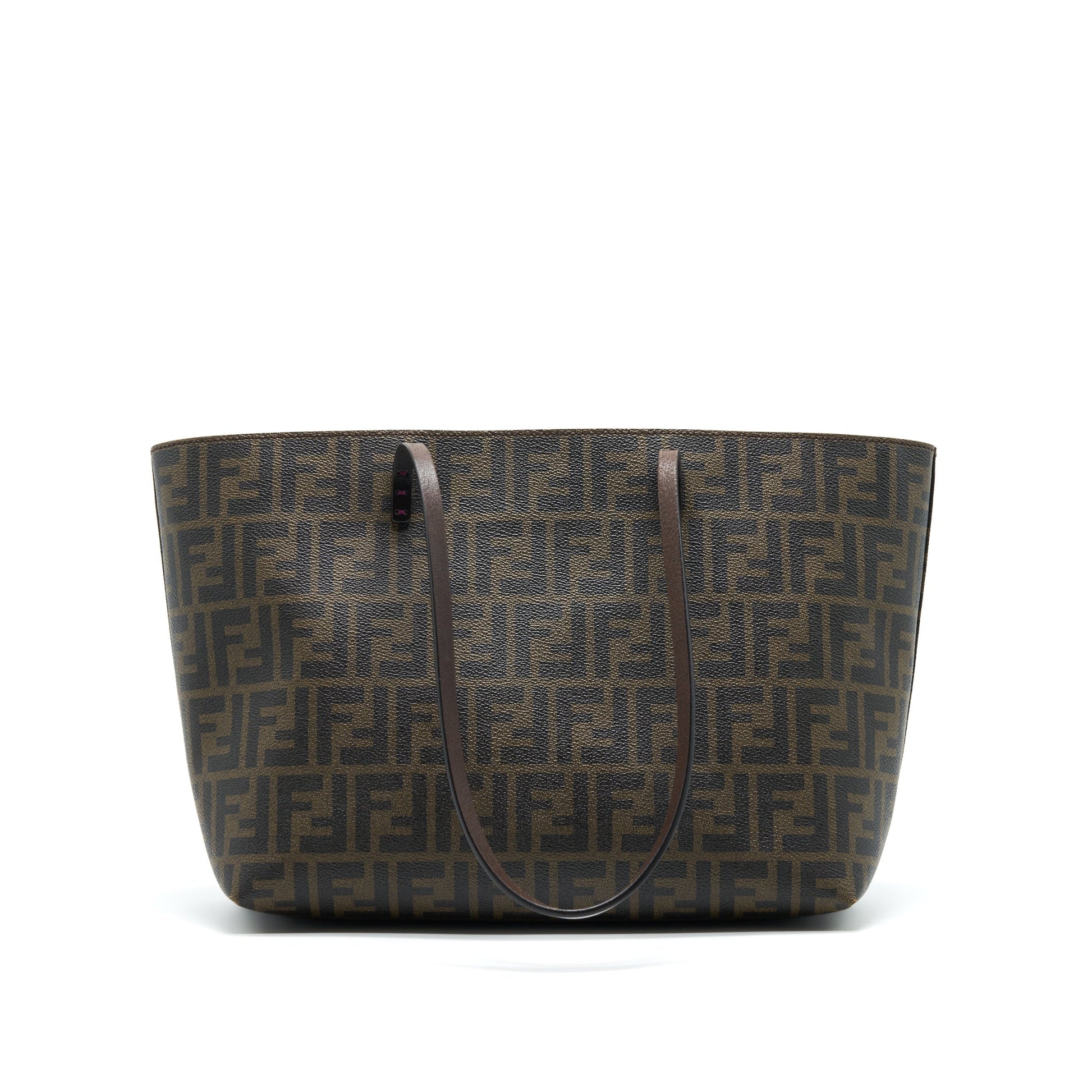 Fendi Shopper Tote Purse Leather Monogram Tote Bag