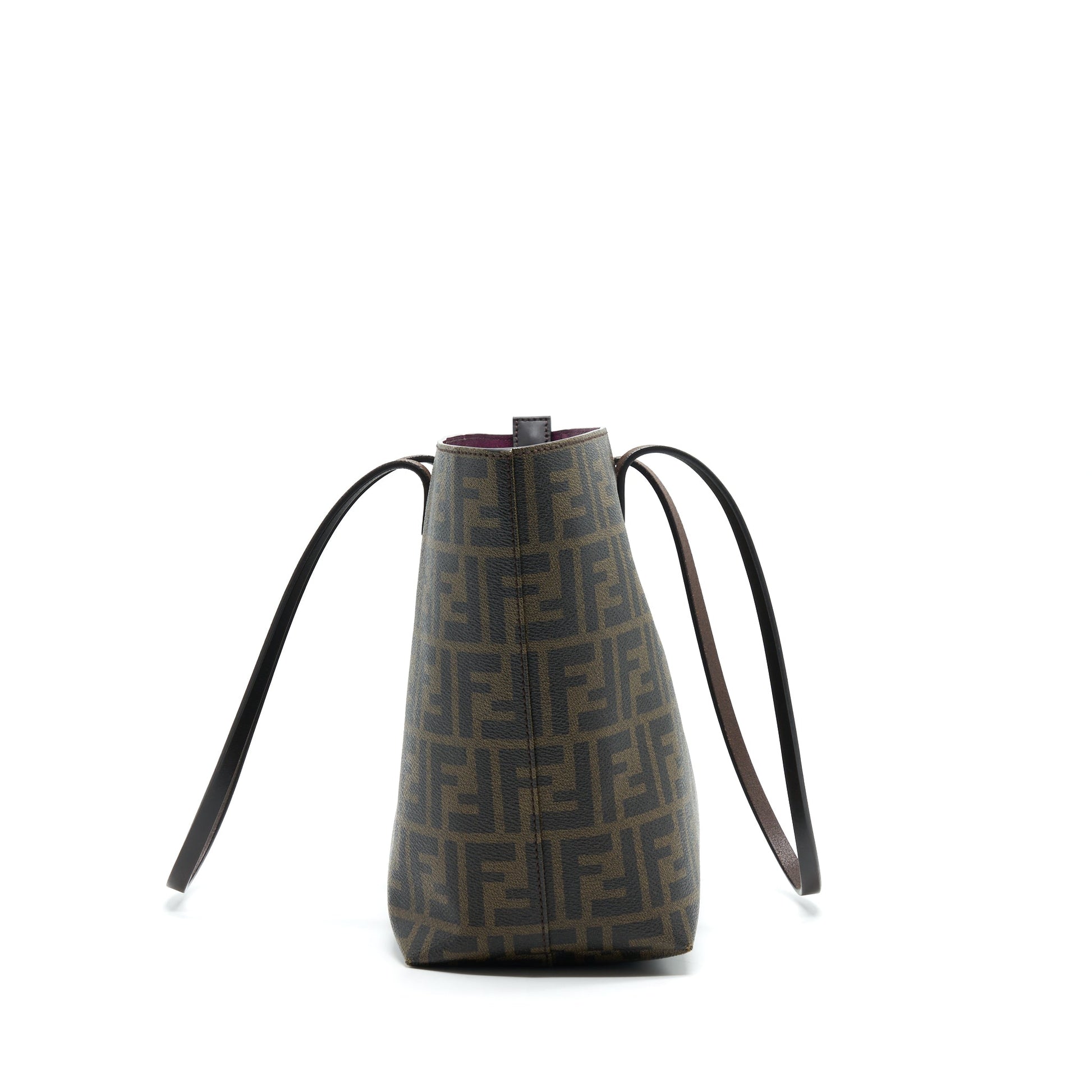 Fendi Shopper Tote Purse Leather Monogram Tote Bag