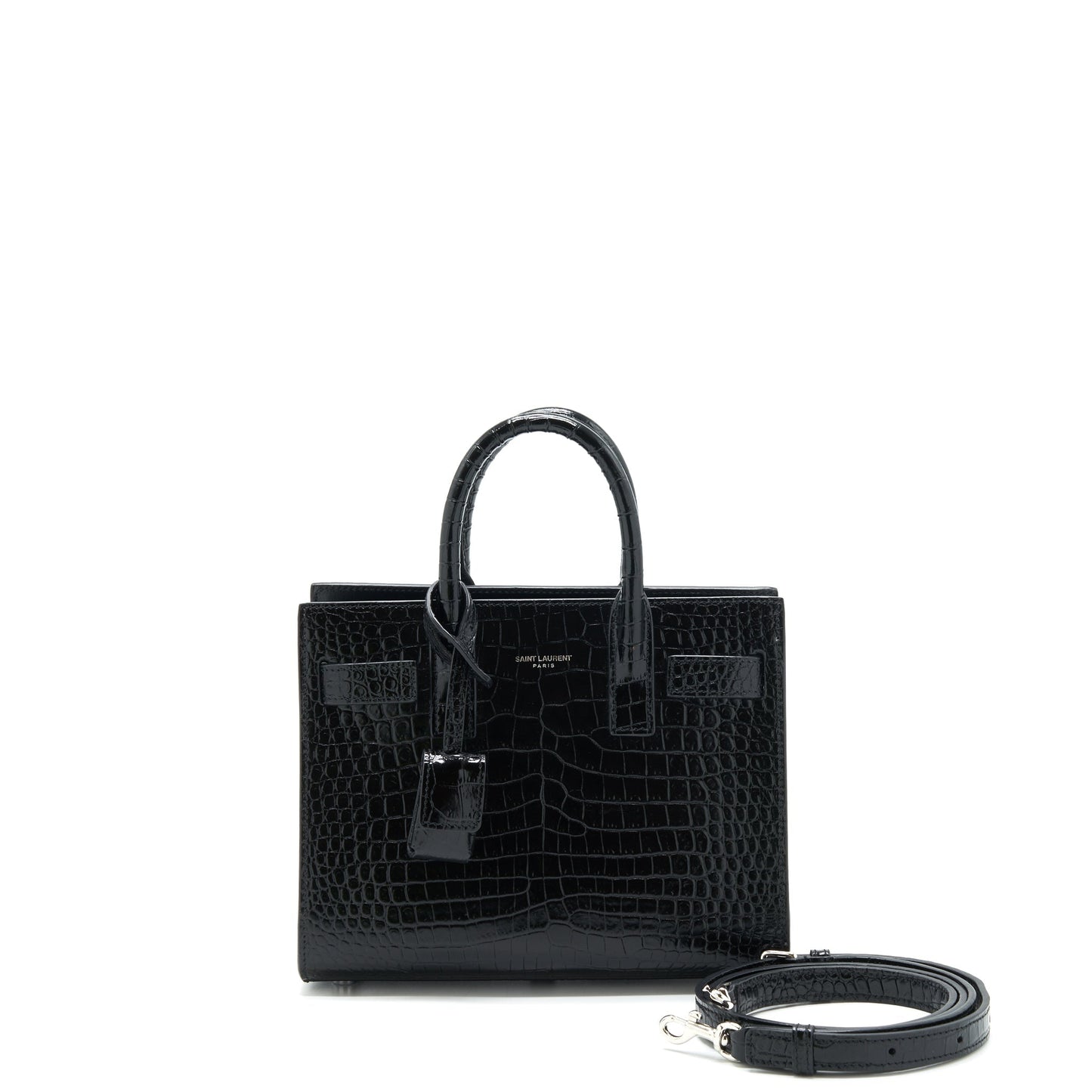 YSL Saint Laurent Saint Laurent Sac De Jour Nano In Black Travel Bag