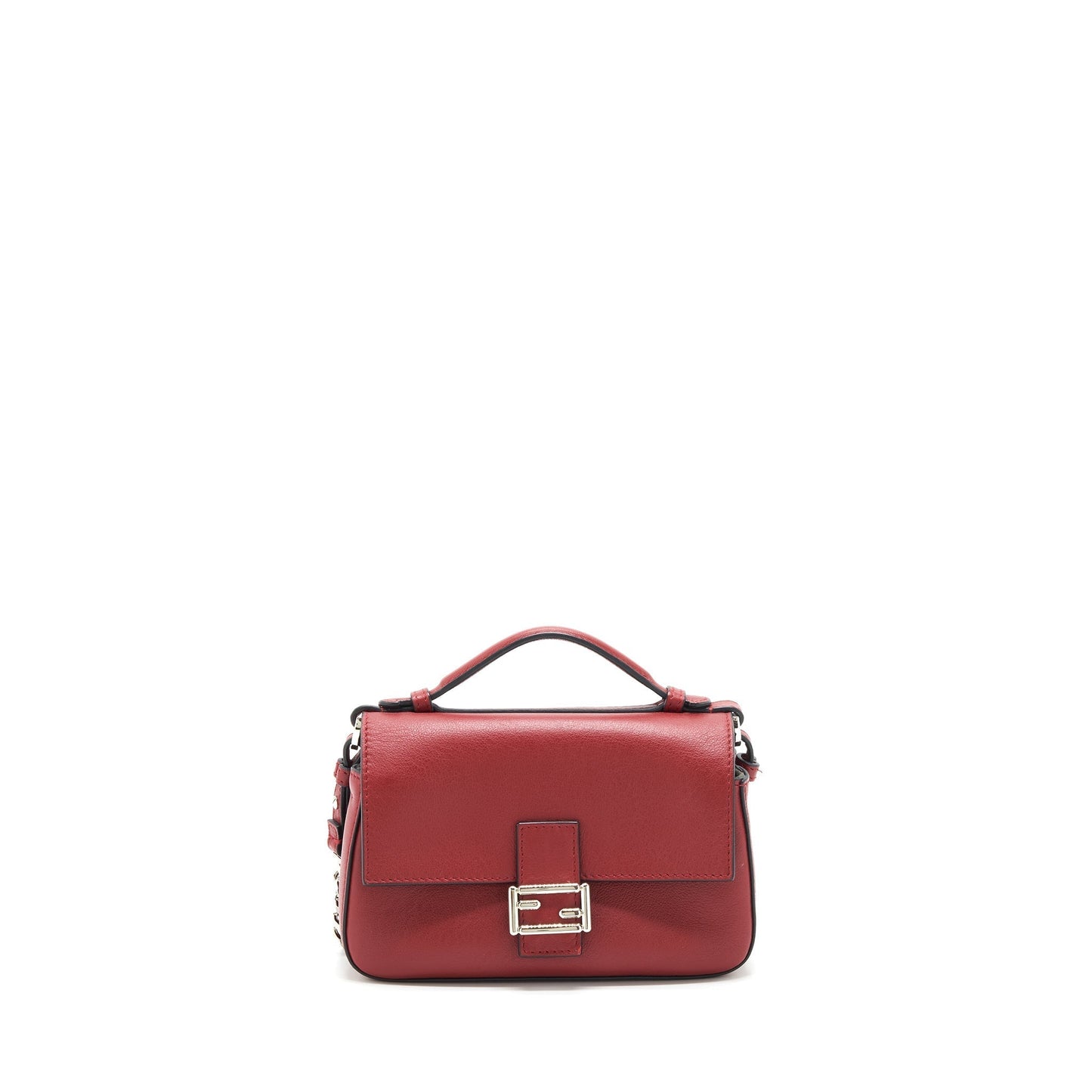 Fendi Monster Baguette Purse Red Micro Shoulder Bag