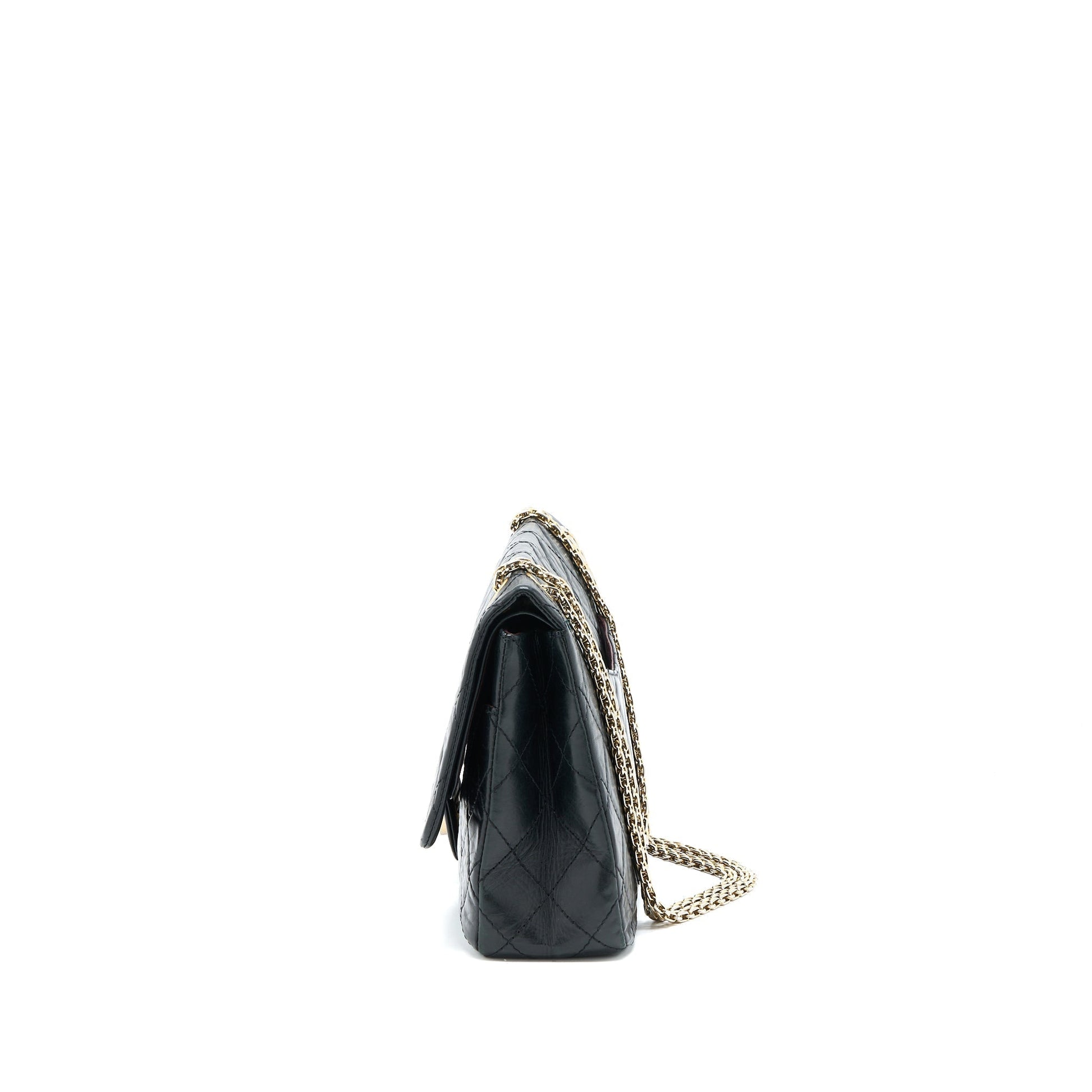 Chanel 2.55 227 Maxi Reissue Flap Aged Black Shoulder Bag