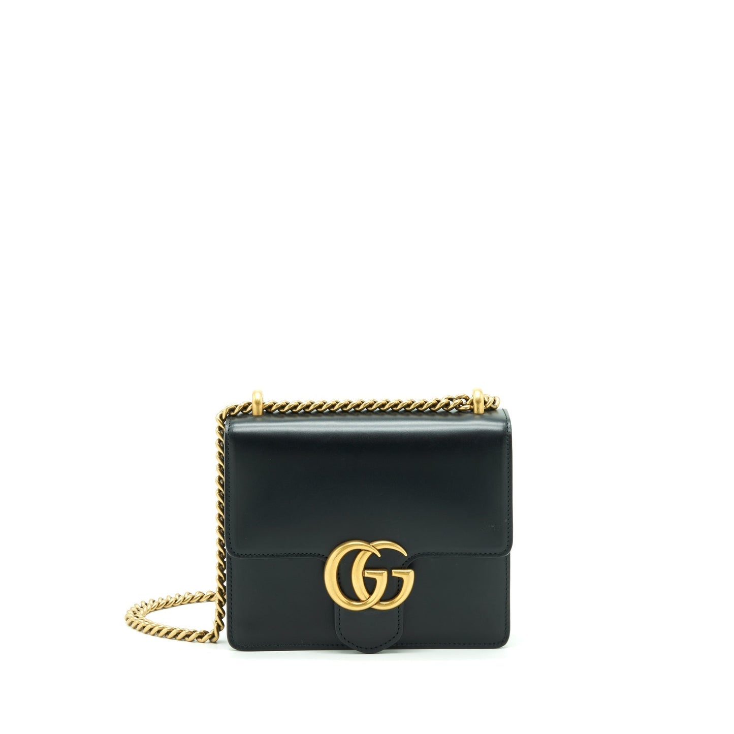 Gucci Bag Box Calfskin Black Flap Travel Bag