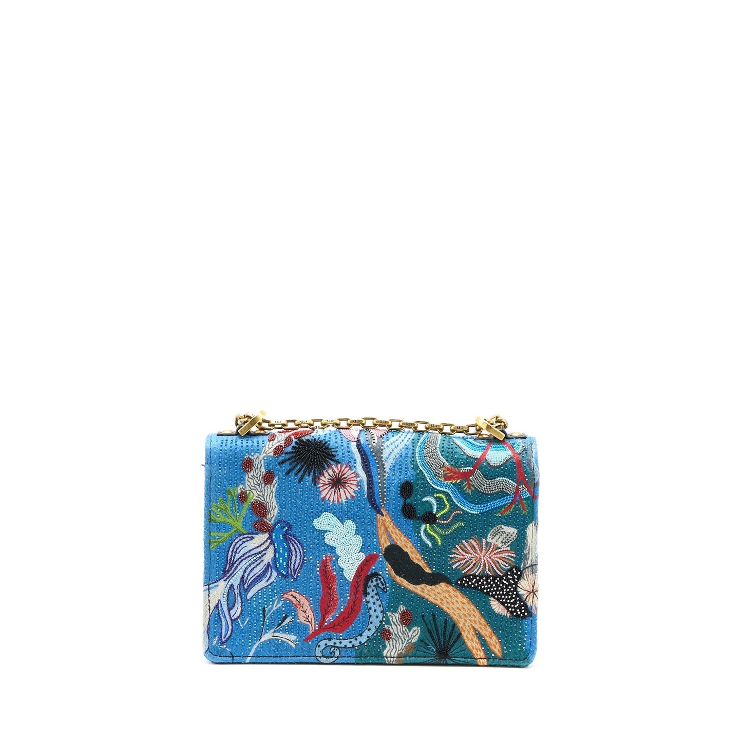 Dior JâA Purse Embroidery Calfskin Multicoloured Handbag Flap Travel Bag