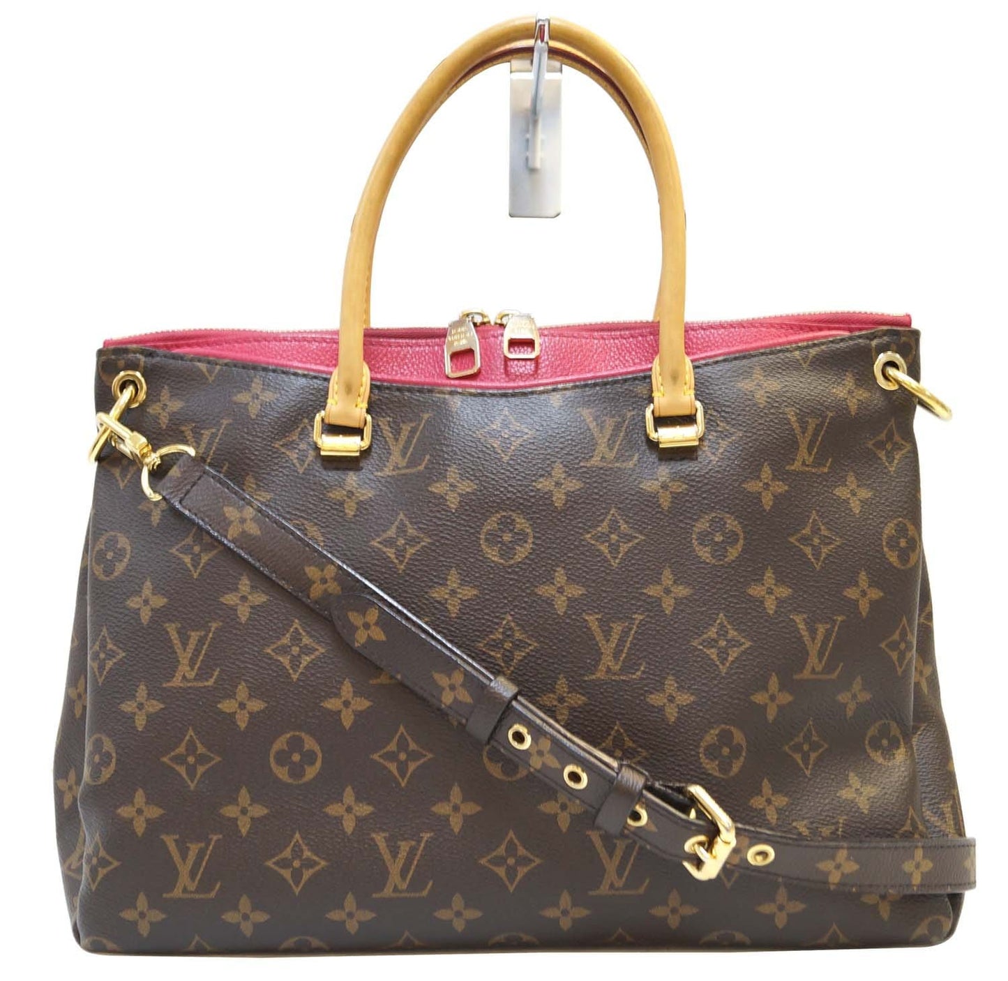 Louis Cerise Pallas 2Way Shoulder Bag Canvas Monogram