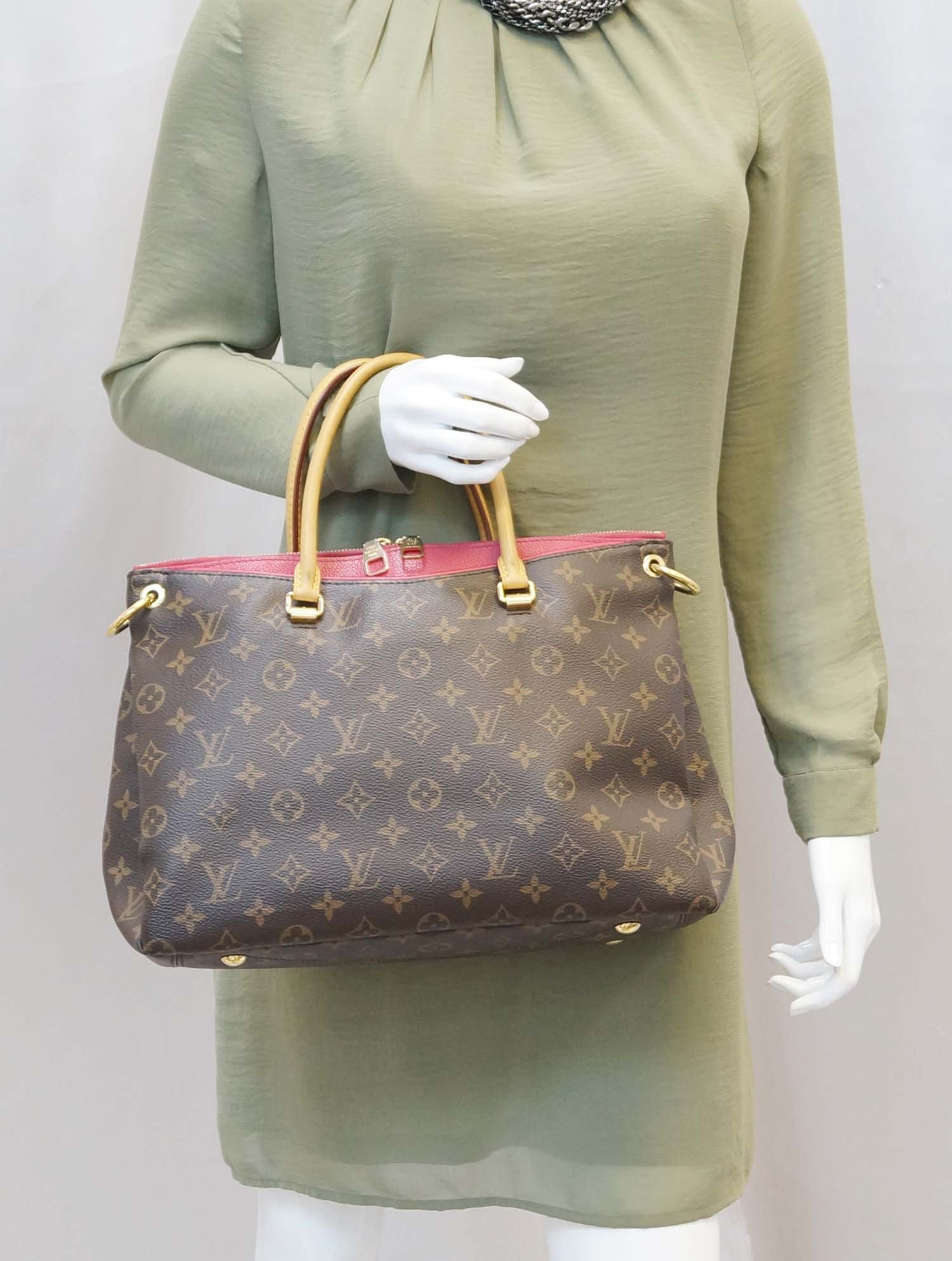 Louis Cerise Pallas 2Way Shoulder Bag Canvas Monogram