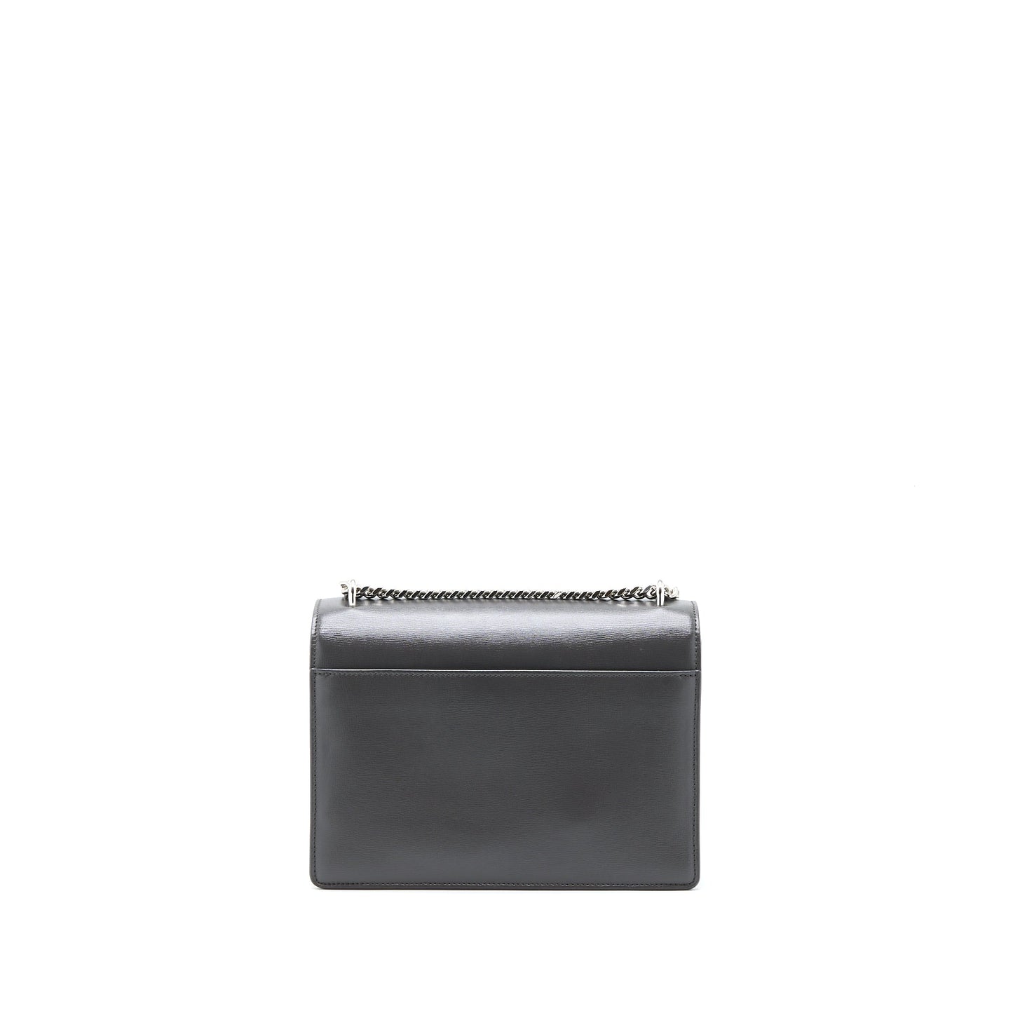 YSL Saint Laurent Saint Laurent Sunset Purse Calfskin Dark Grey Chain Travel Bag