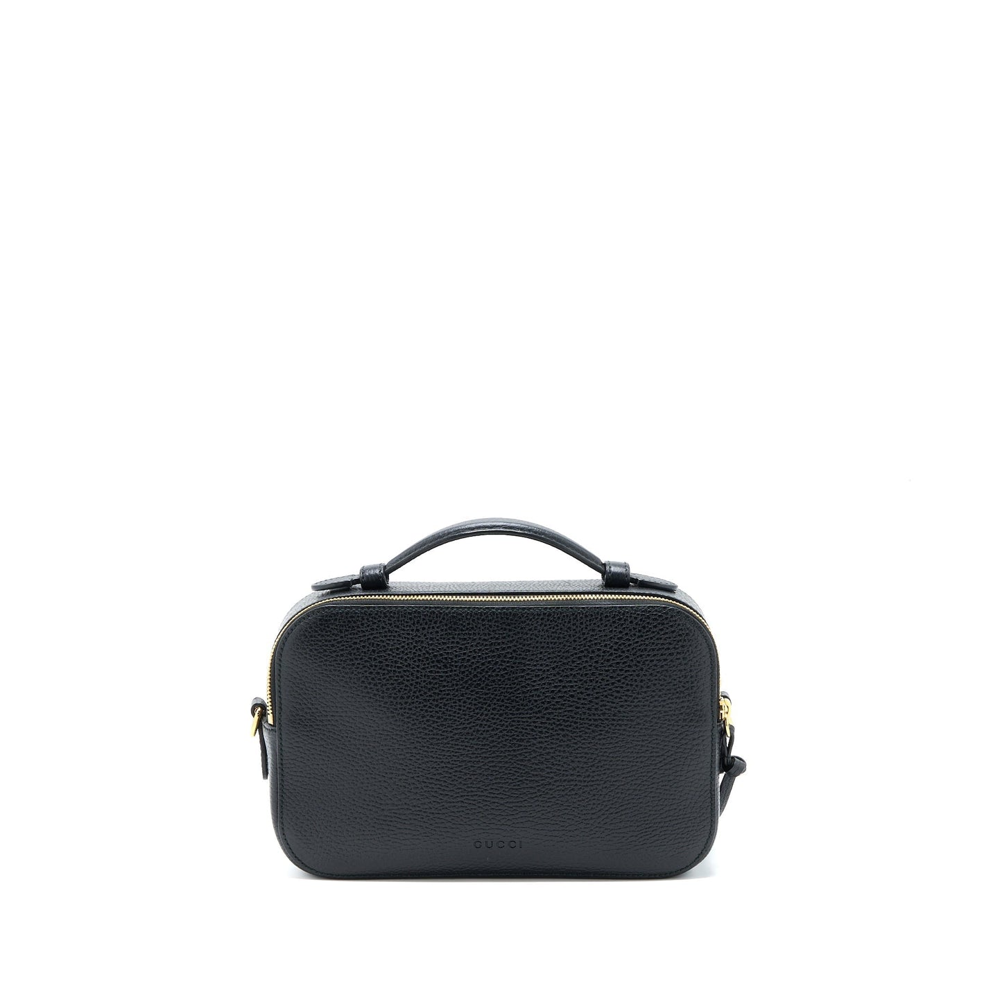 Gucci Snake Printed Camera Bag Calfskin Black Travel Bag