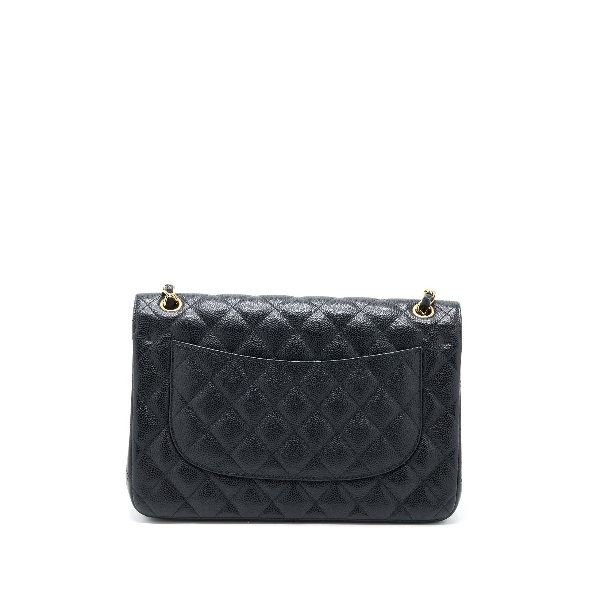 Chanel Classic Jumbo Double Flap Caviar GHW Black Shoulder Bag 3