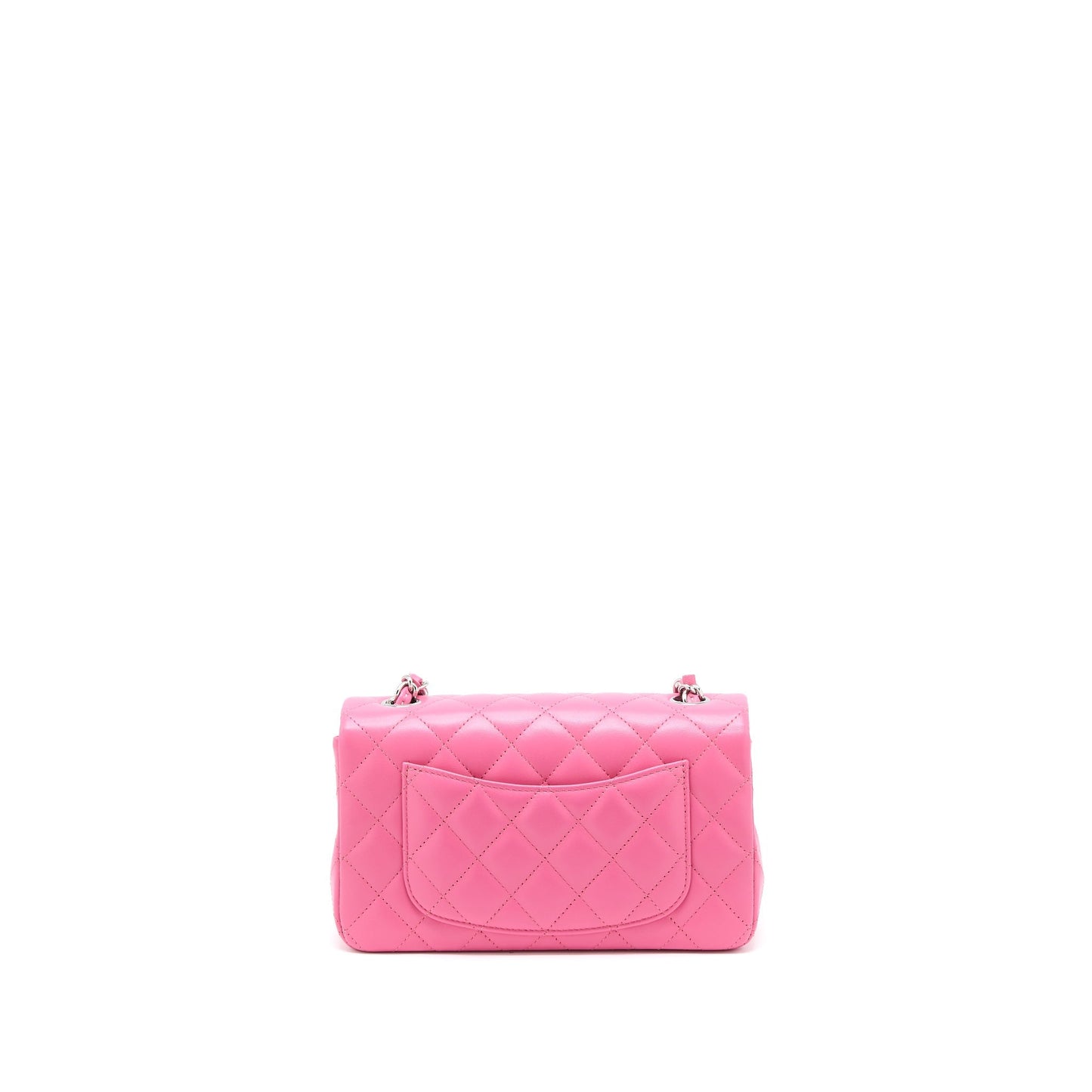 Chanel Classic Rectangular Flap Lambskin SHW Pink Shoulder Bag