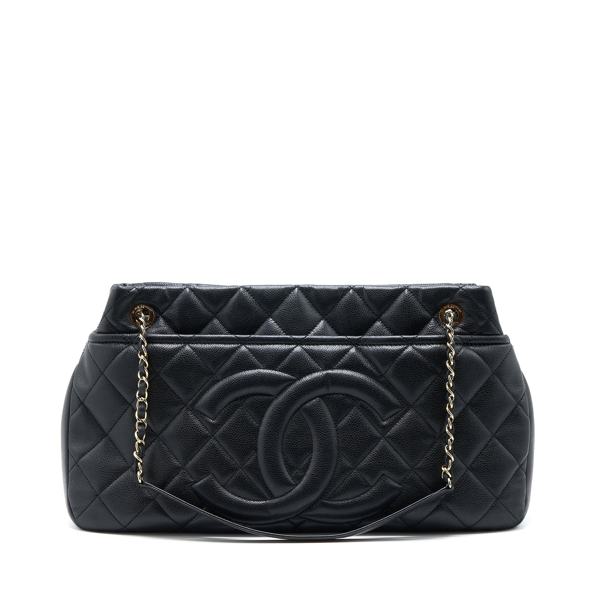 Chanel Matelasse Caviar GHW Black Tote Bag