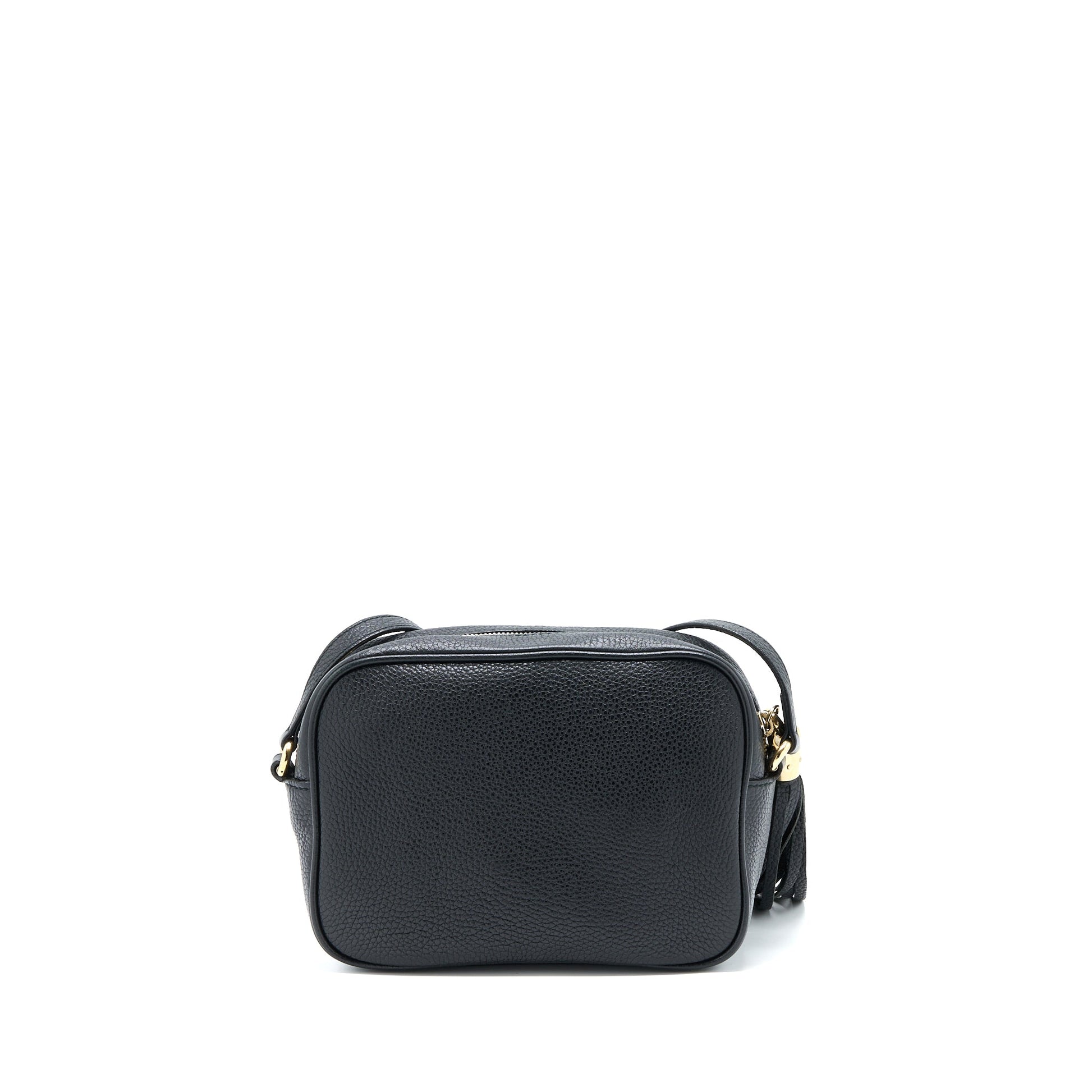 Gucci Soho Disco Camera Bag Calfskin Black Travel Bag With Lghw