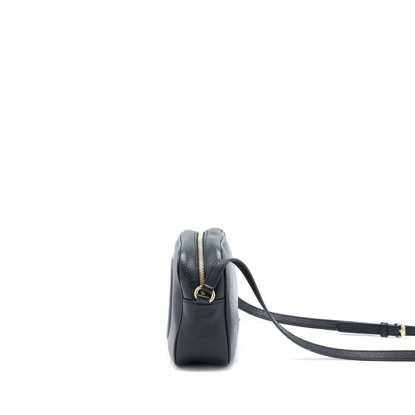 Gucci Soho Disco Camera Bag Calfskin Black Travel Bag With Lghw