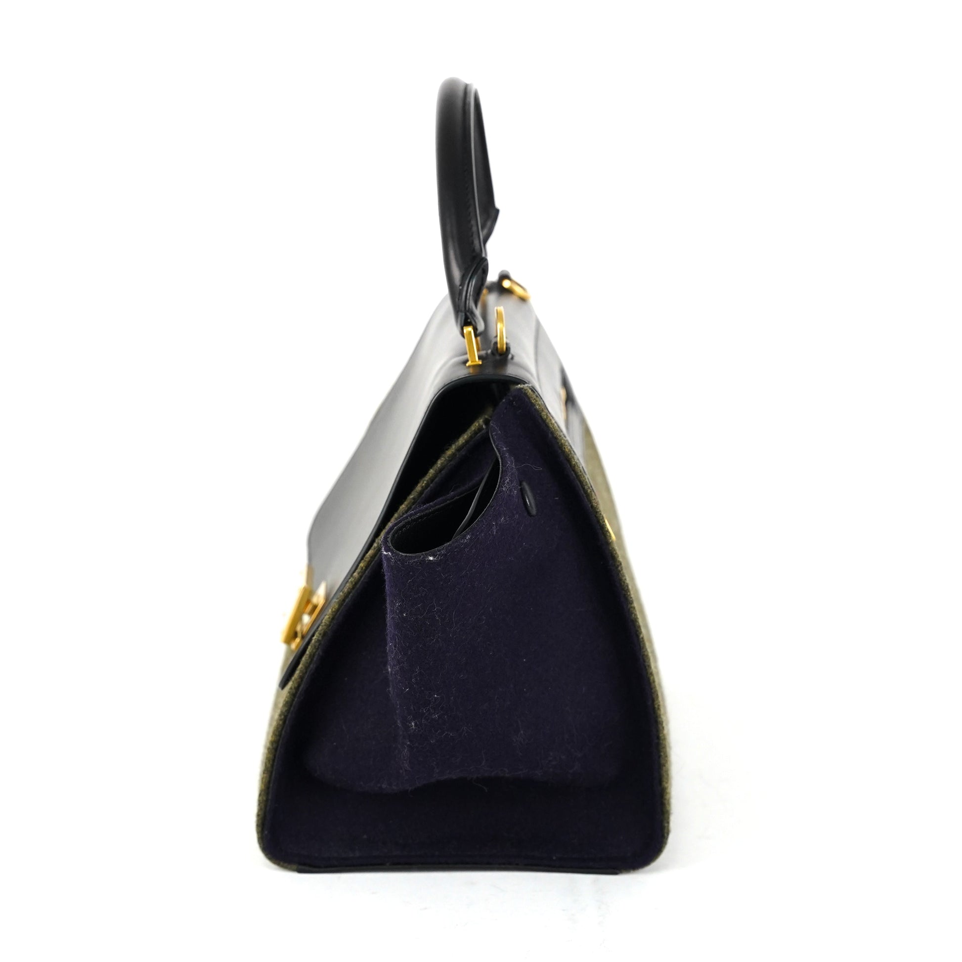 Luxury Trapeze Khaki And Navy Bag Travel Bag
